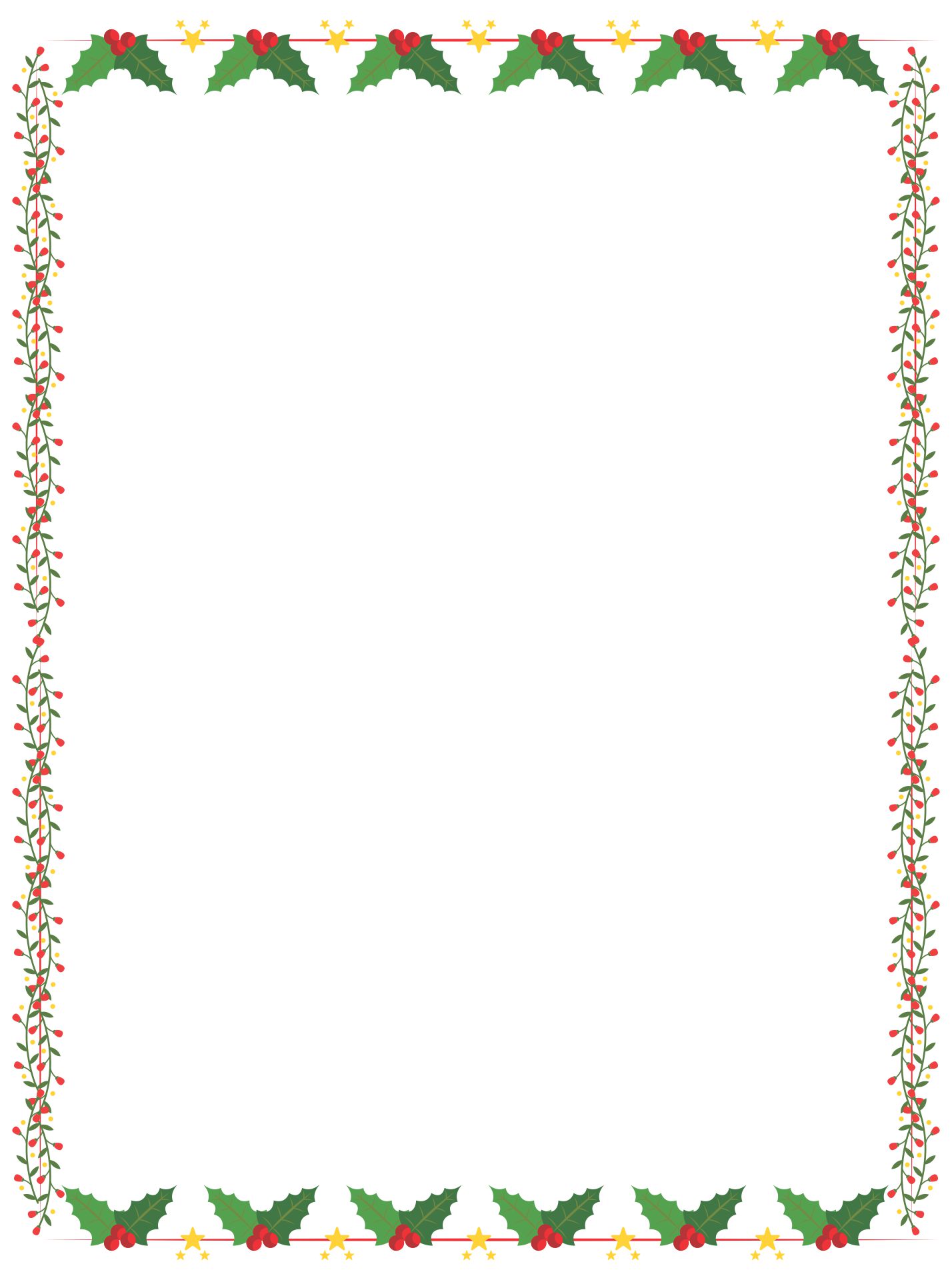  Printable Christmas Paper Borders