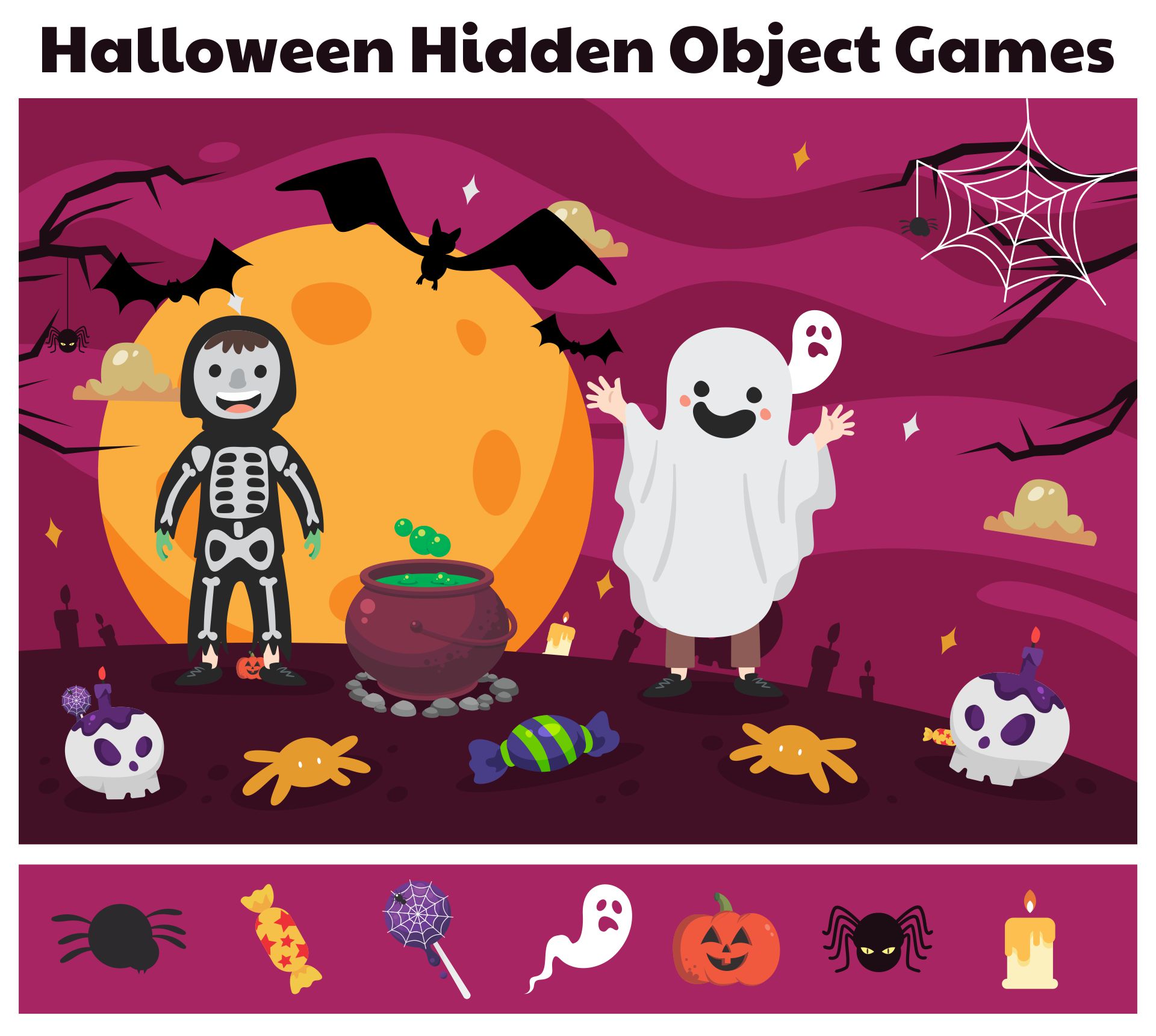 Printable Halloween Find Hidden Objects
