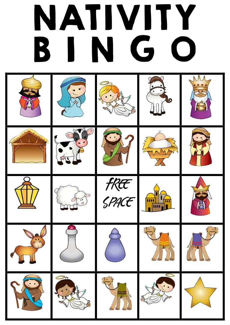 Free Printable Religious Christmas Bingo Cards