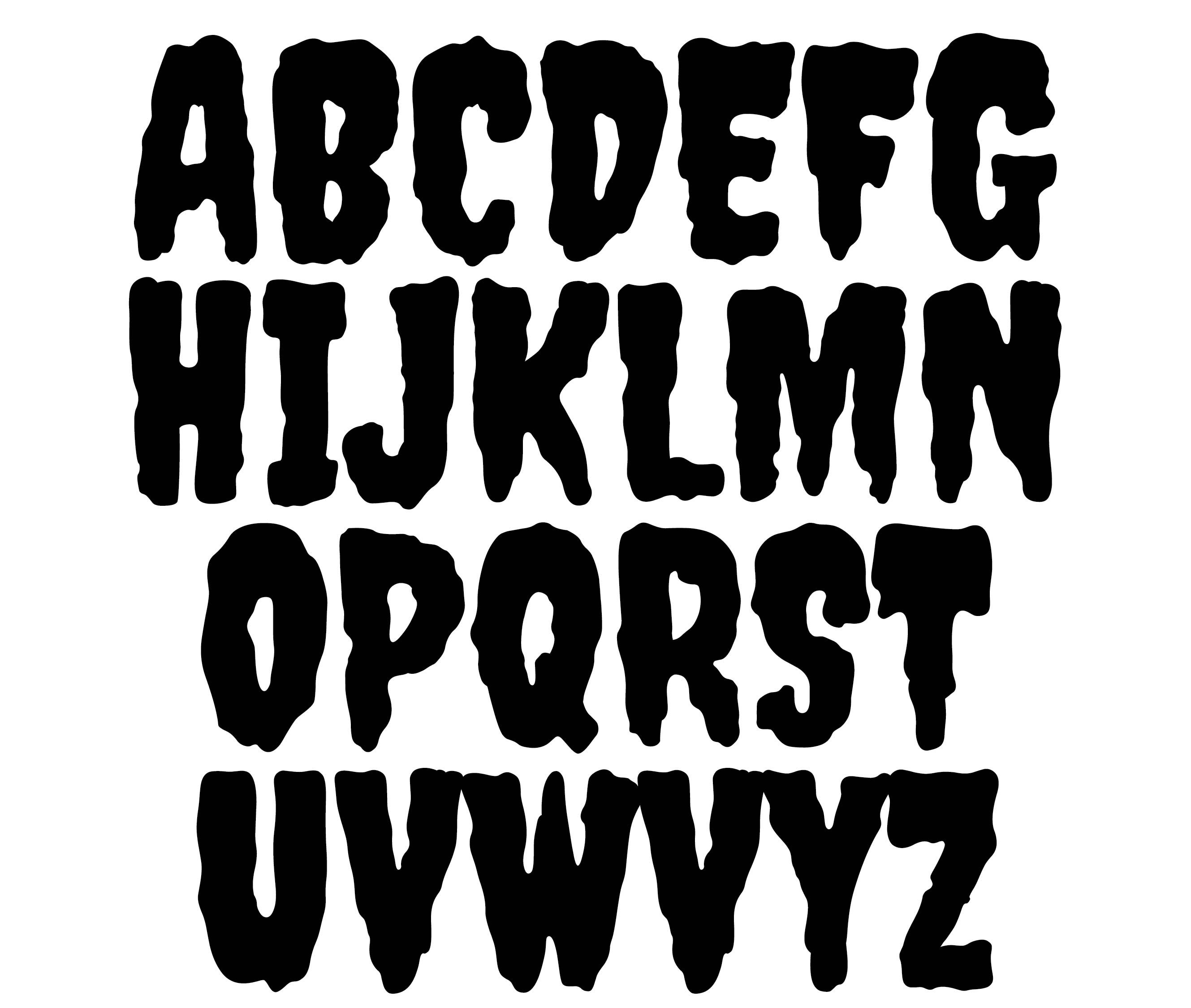 Free Printable Halloween Letter Stencils