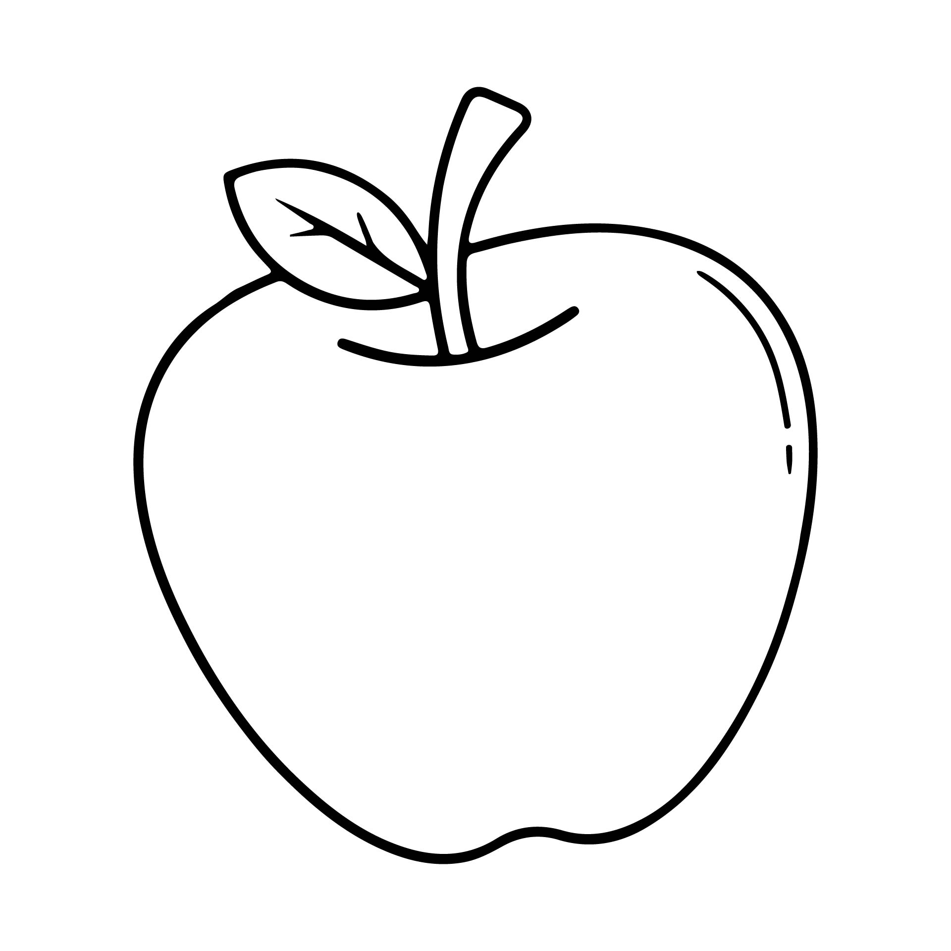 Large Apple Template