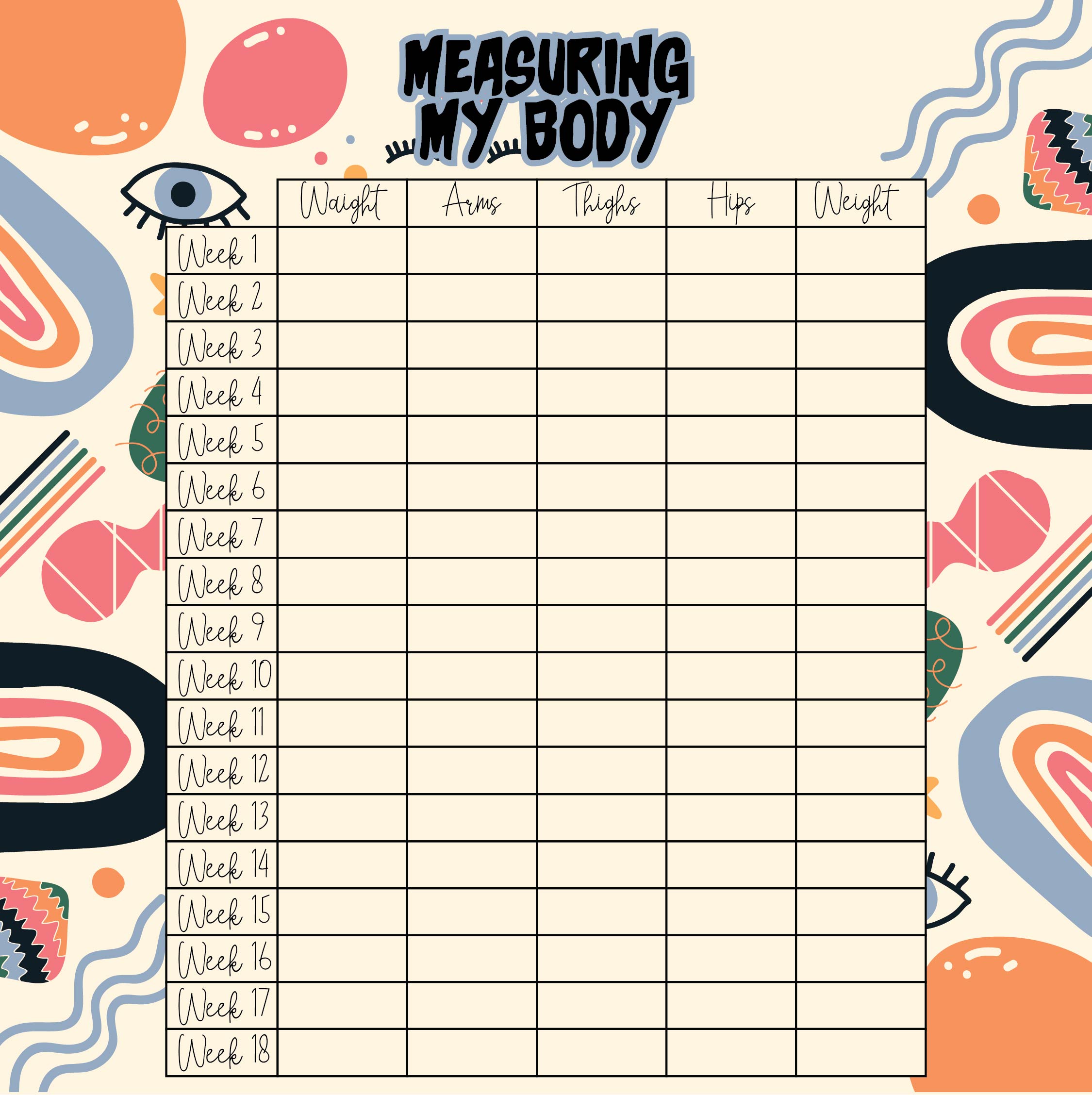 7-best-printable-measurement-chart-weight-loss-printablee