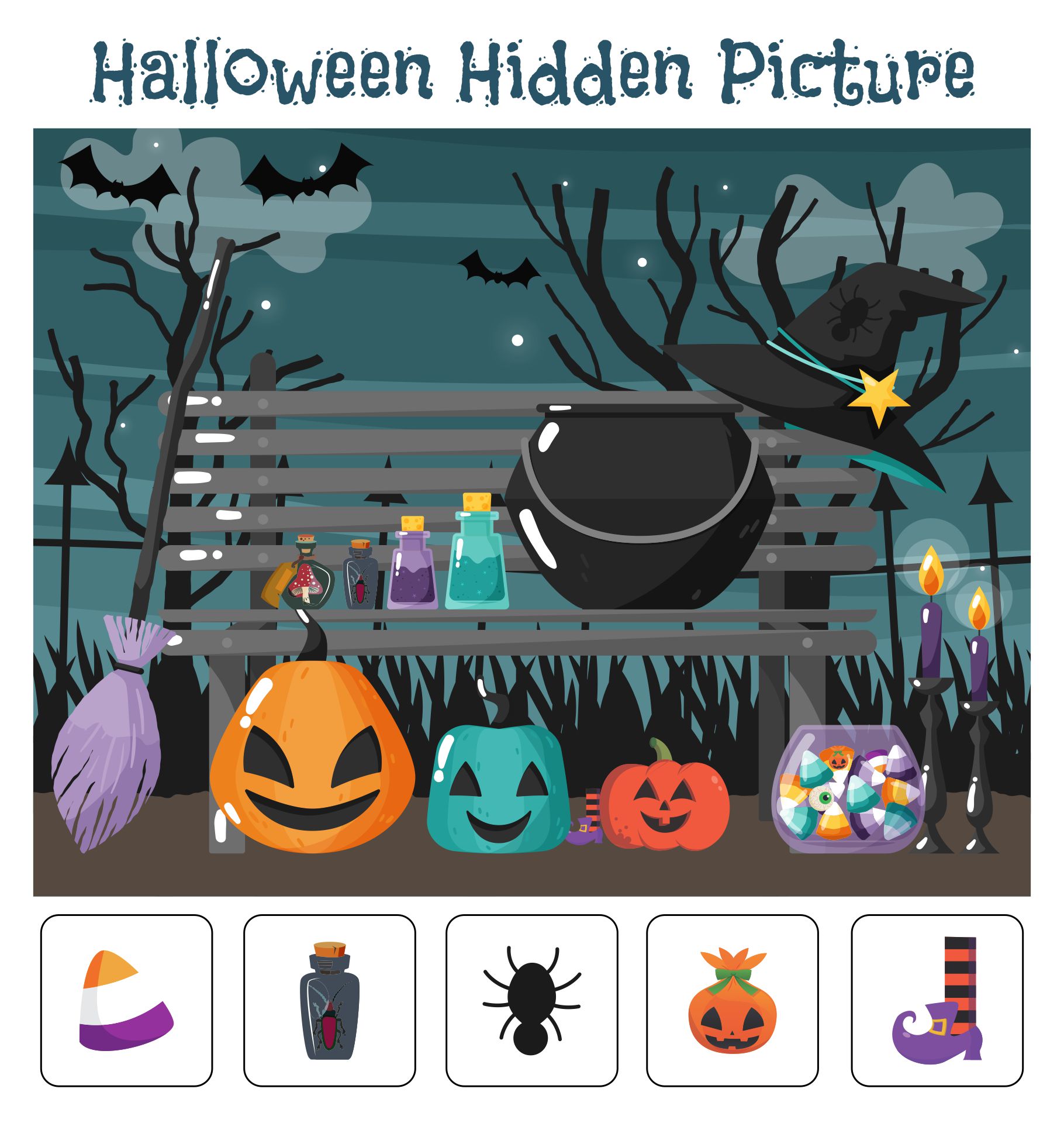 Free Printable Halloween Hidden Object Games