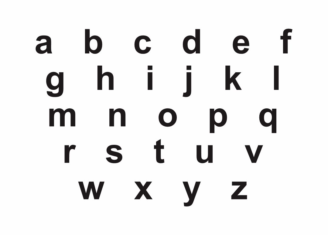 Printable Lowercase Alphabet Letters