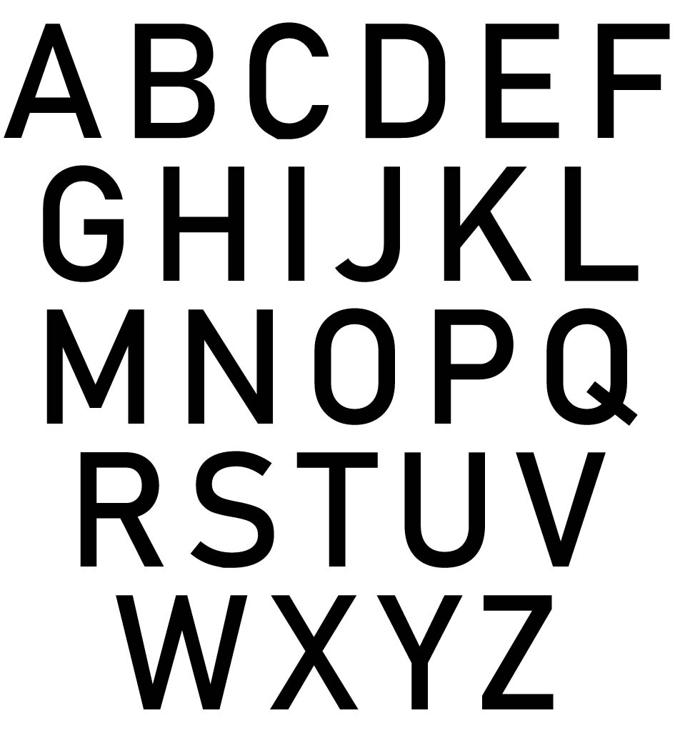 Printable Uppercase Alphabet Letters