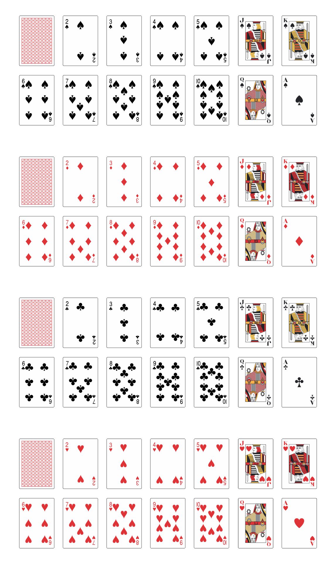 Tiny Playing Cards Printable