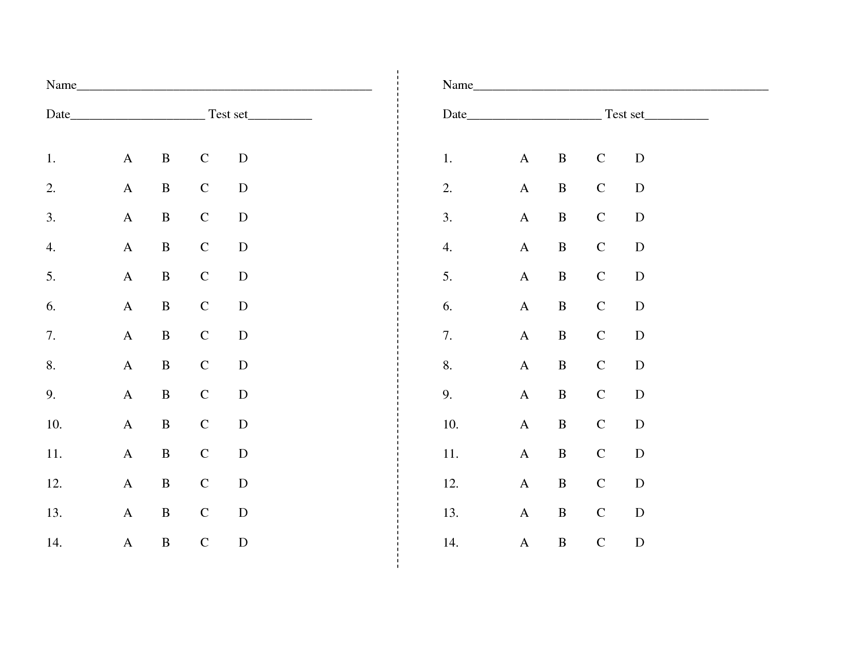 23 Best Blank Scattergories Answer Sheets Printable - printablee.com In Blank Answer Sheet Template 1 100