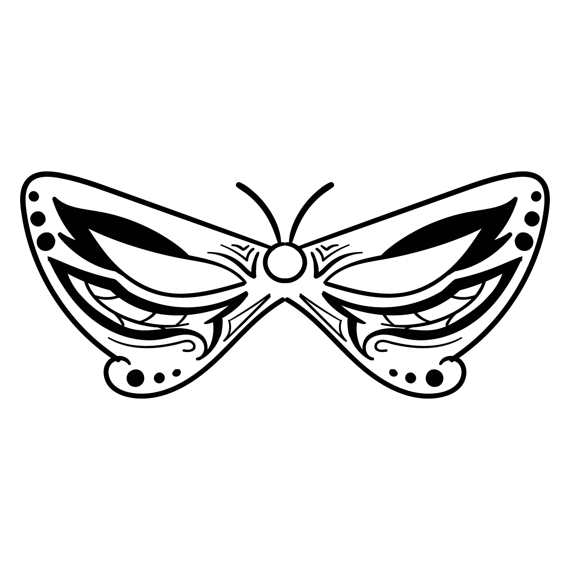 13 Best Butterfly Mask Printable Coloring Pages - printablee.com