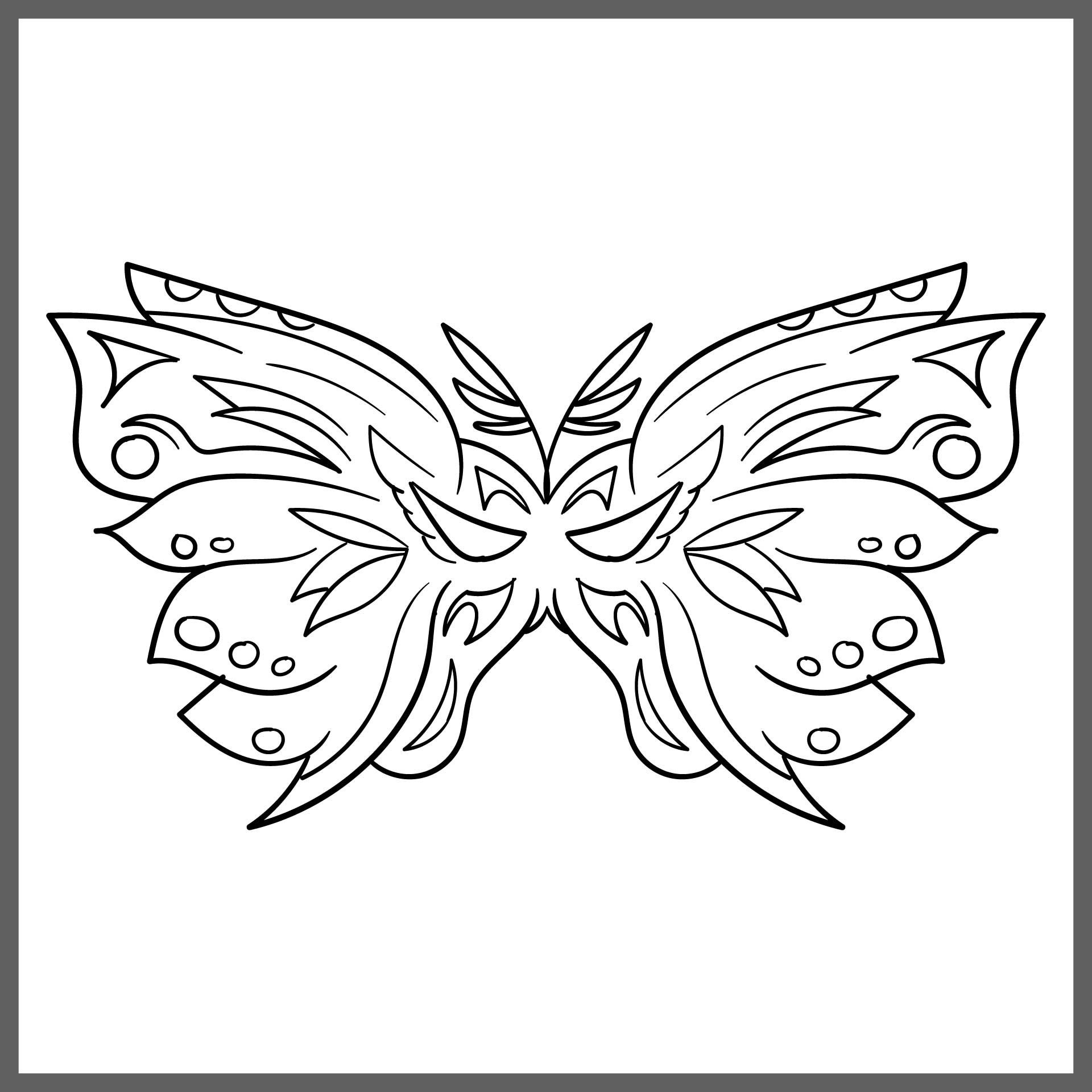 13 Best Butterfly Mask Printable Coloring Pages - printablee.com