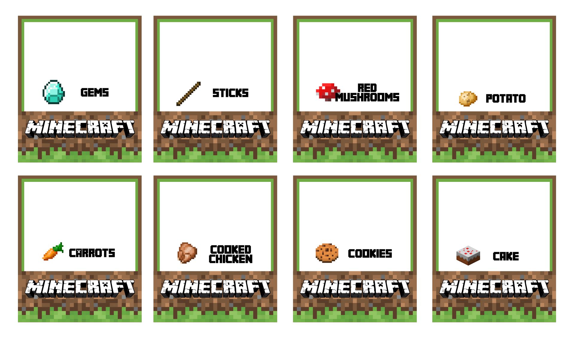 Minecraft Food Tents 10 Free PDF Printables Printablee minecraft-food-tents-10-free-pdf-printables-printablee