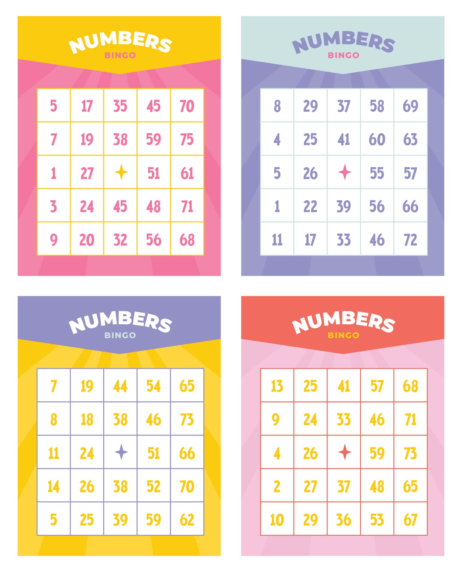 10 Best Free Printable Number Bingo Cards