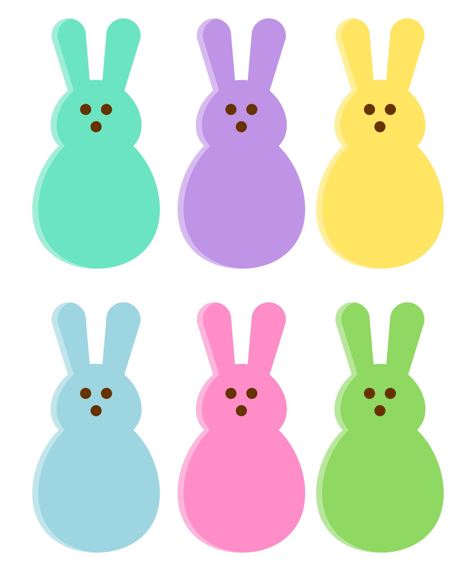 Printable Clip Art of Easter Peeps