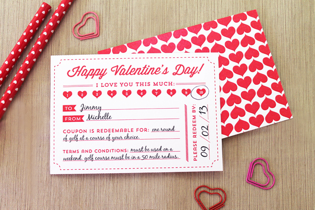 Printable Valentines Day Coupons