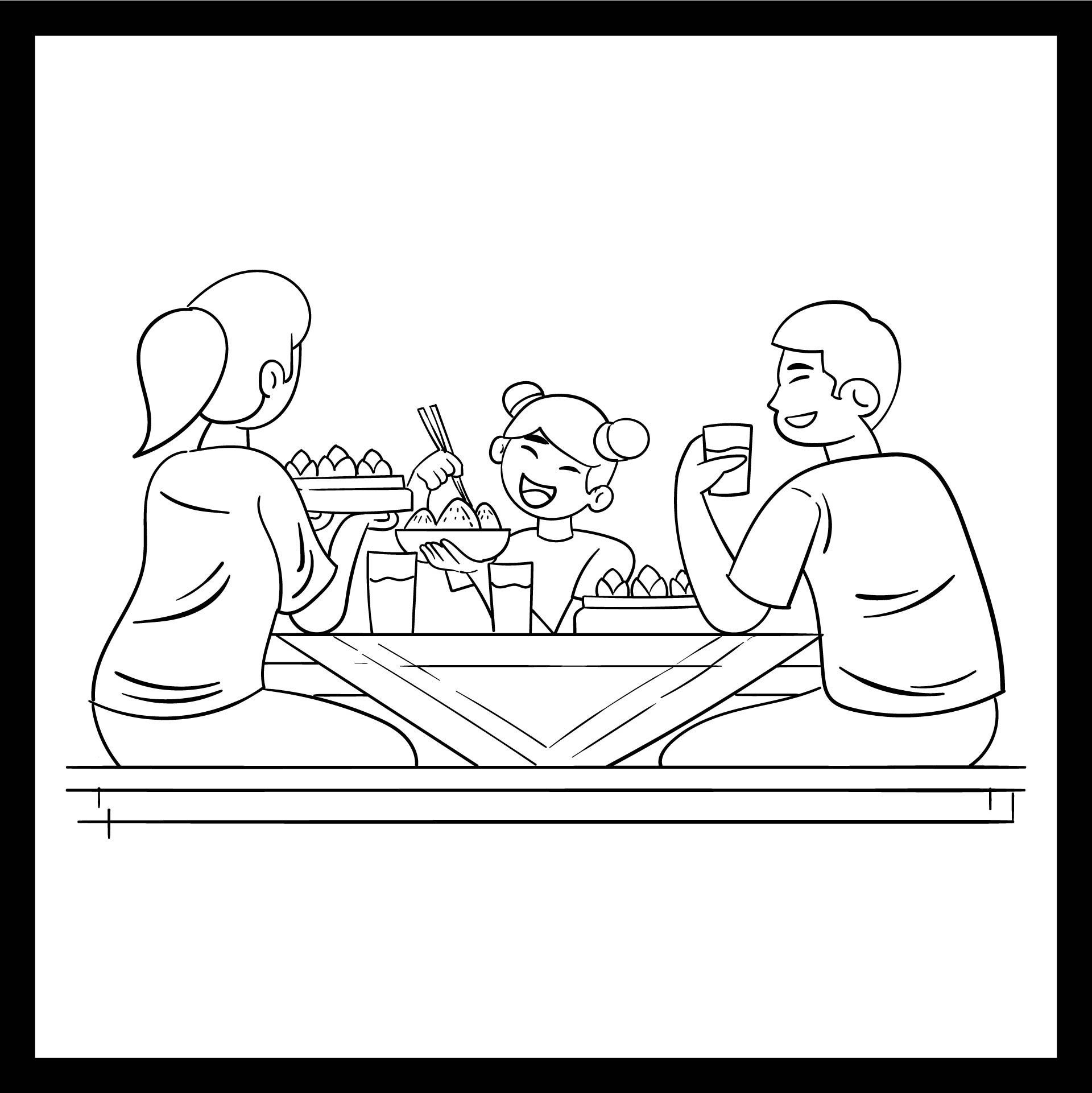 Good Manners Coloring Pages For Kids