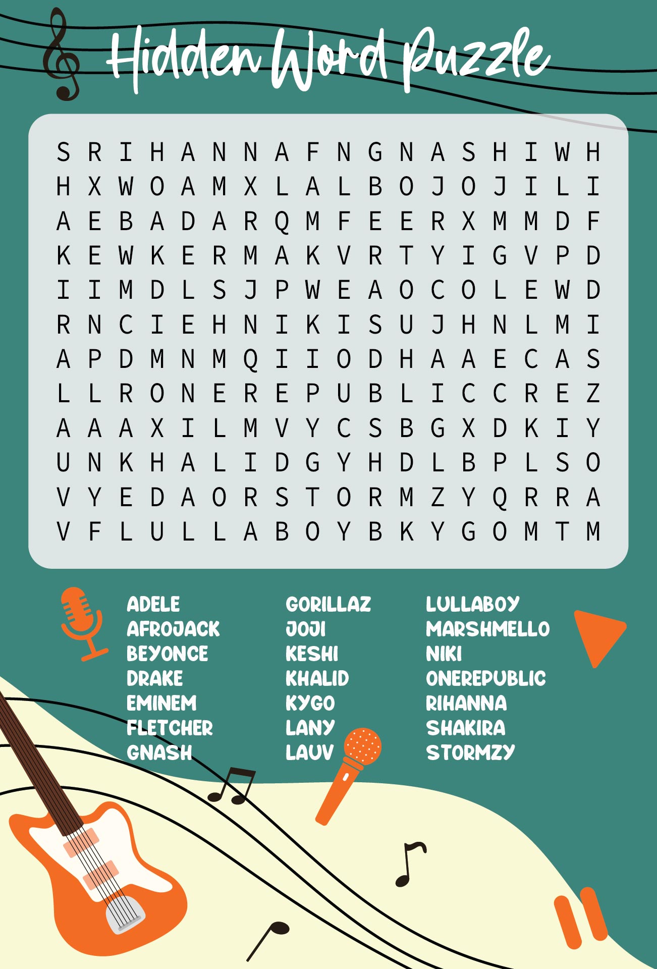 Printable Hidden Word Search Puzzles Gambaran