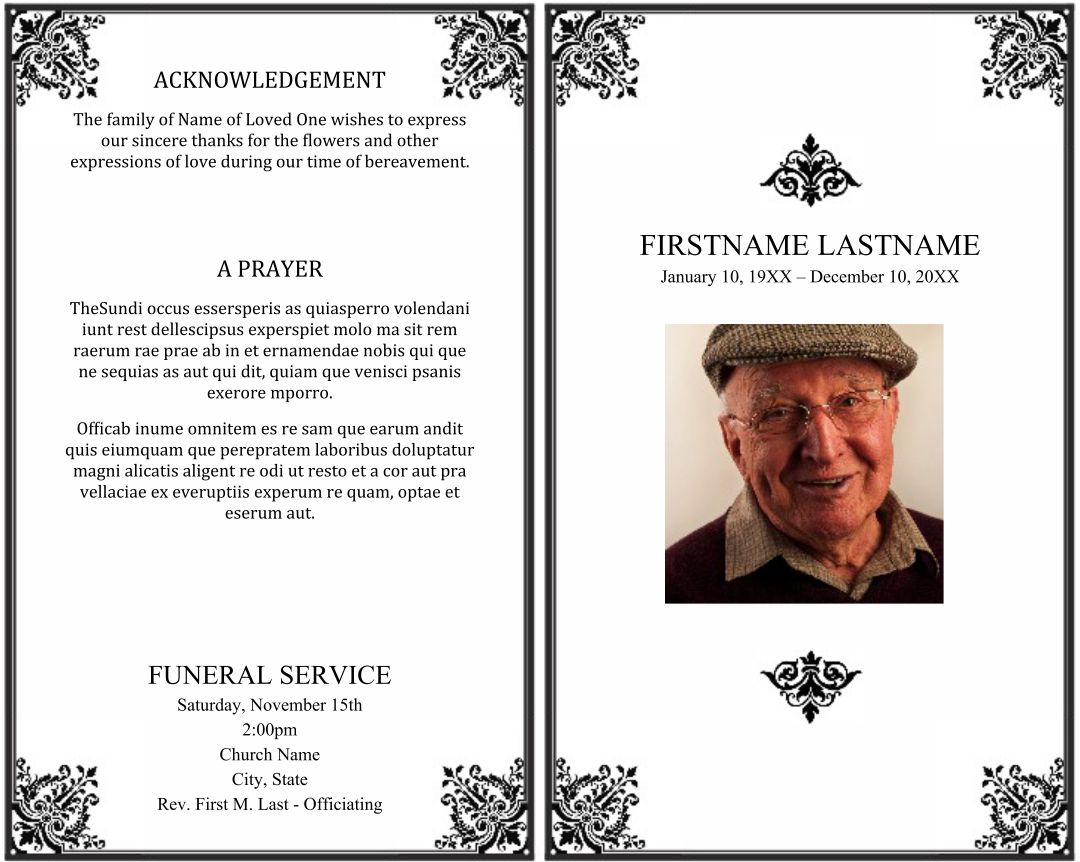 Free Printable Memorial Cards PRINTABLE TEMPLATES
