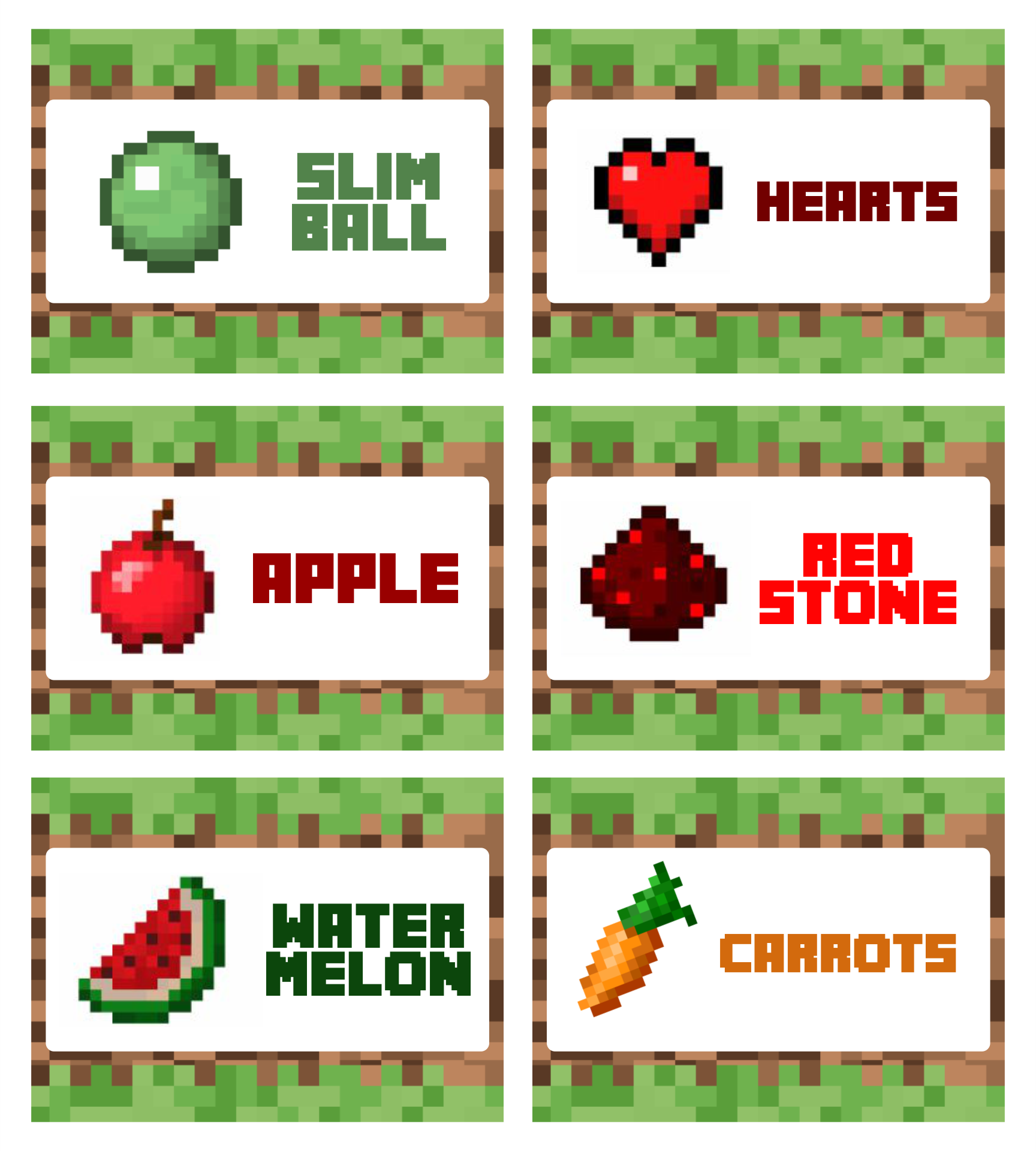 Minecraft Food Tents 10 Free PDF Printables Printablee minecraft-food-tents-10-free-pdf-printables-printablee