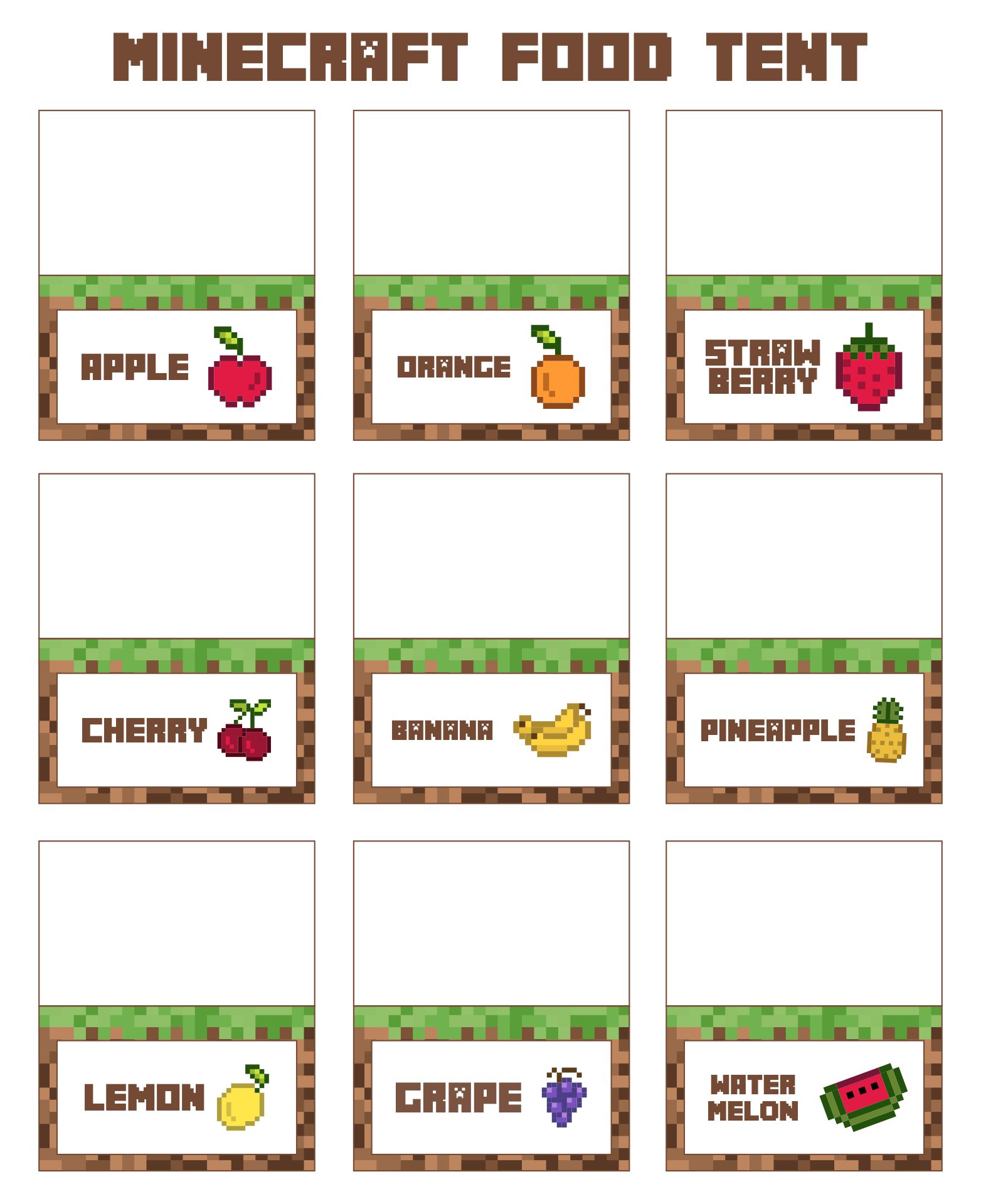 10-best-free-minecraft-printable-food-tents-printablee