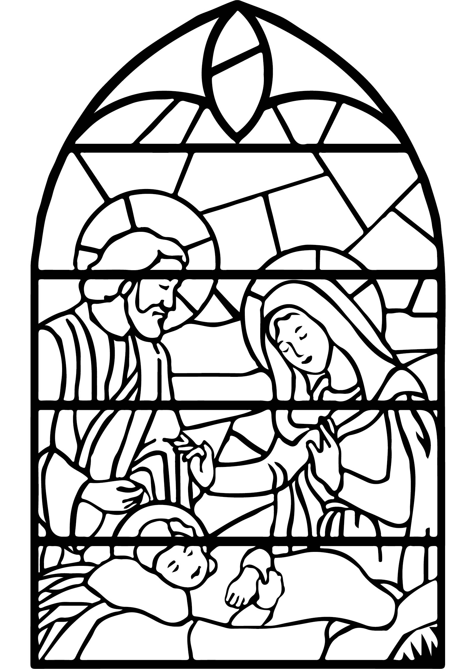 Download 6 Best Christmas Nativity Scene Coloring Page Printable ...