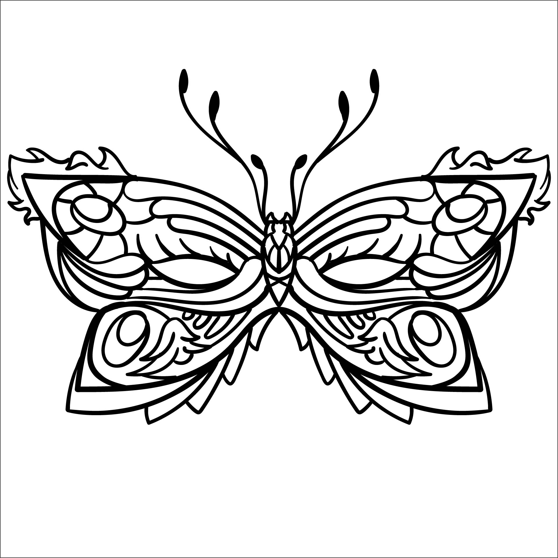 13 Best Butterfly Mask Printable Coloring Pages - printablee.com