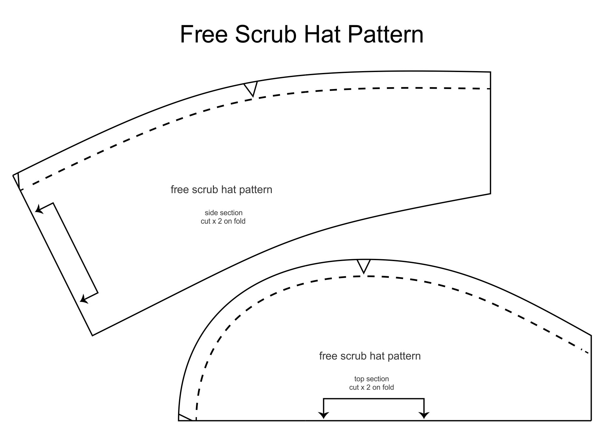 4 Best Images of Free Printable Surgical Hat Patterns - Free Printable ...