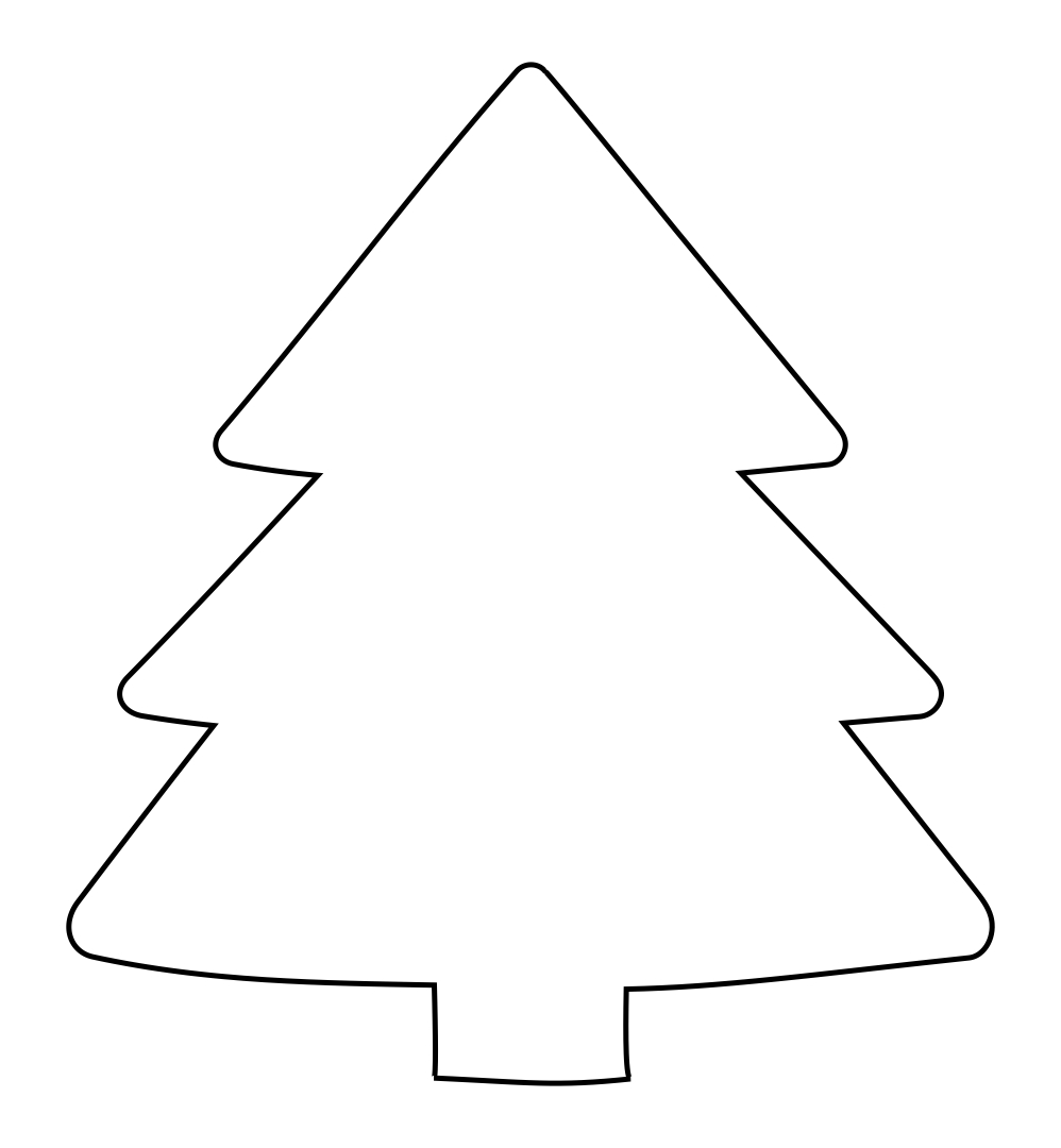 Christmas Tree Cut Out Pattern