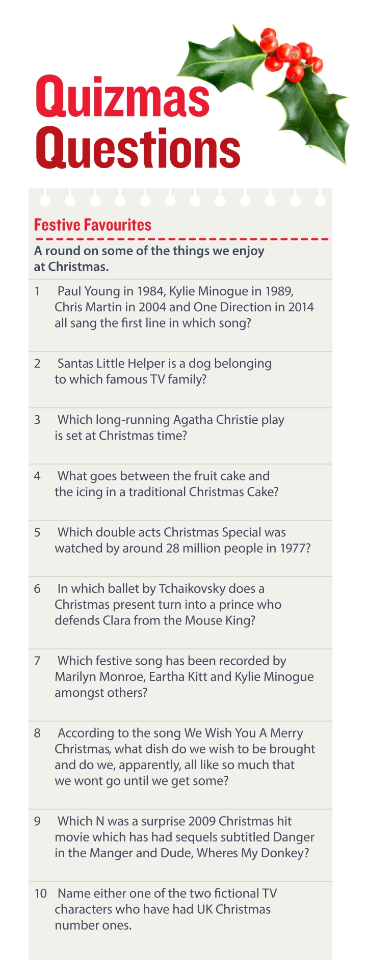 Christmas Trivia Questions for Adults