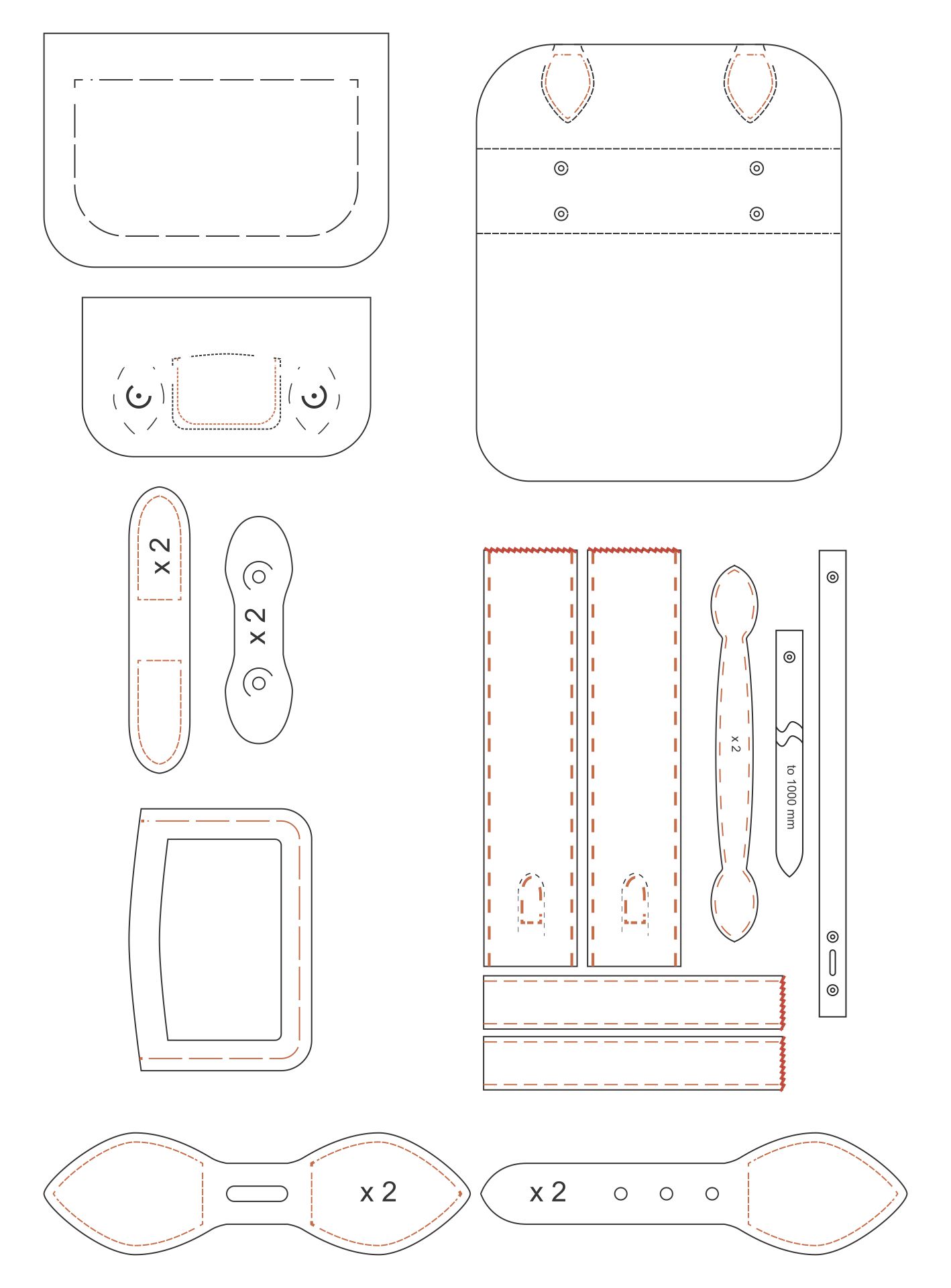 Leather Purse Pattern Printables