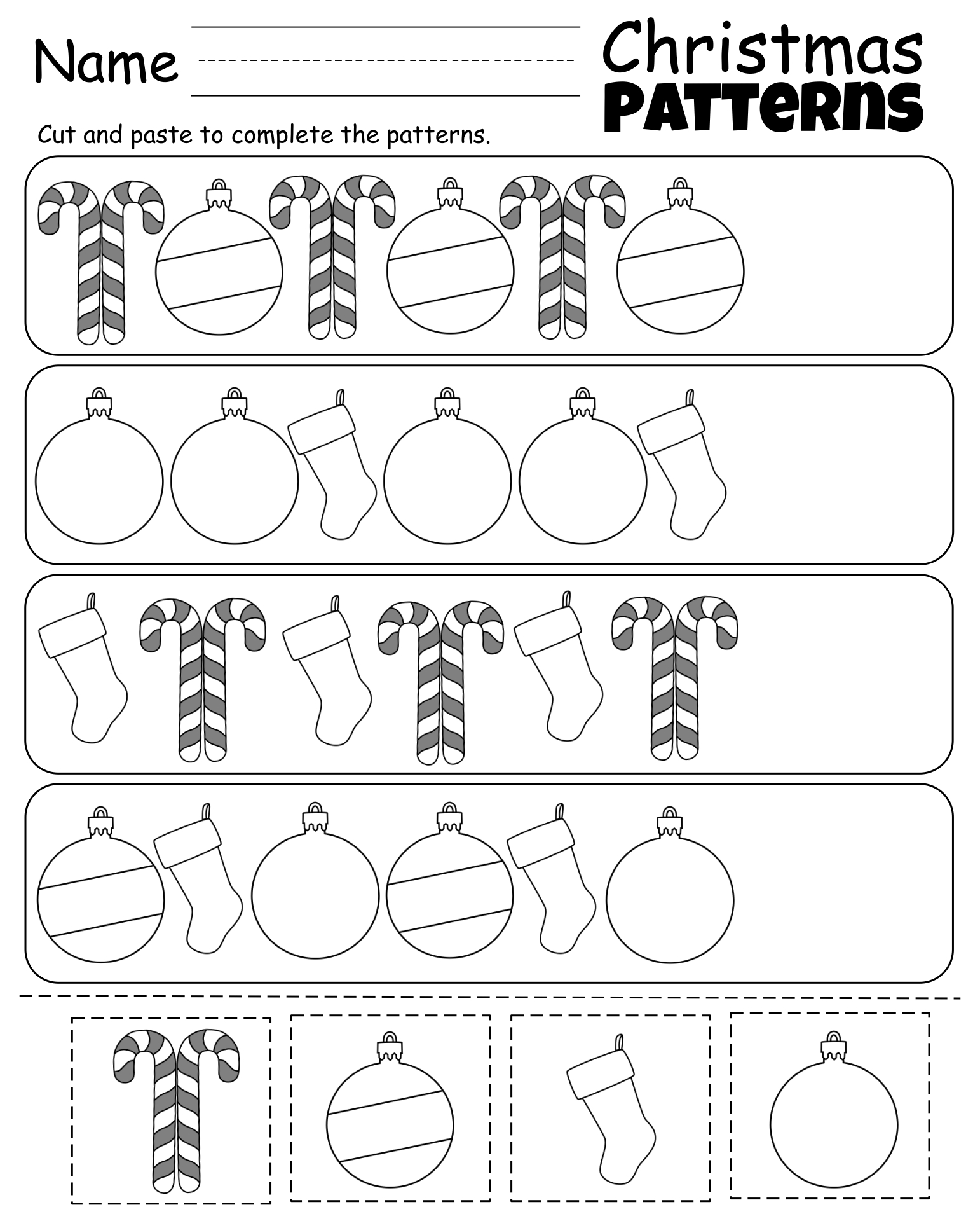  Printable Preschool Christmas Crafts