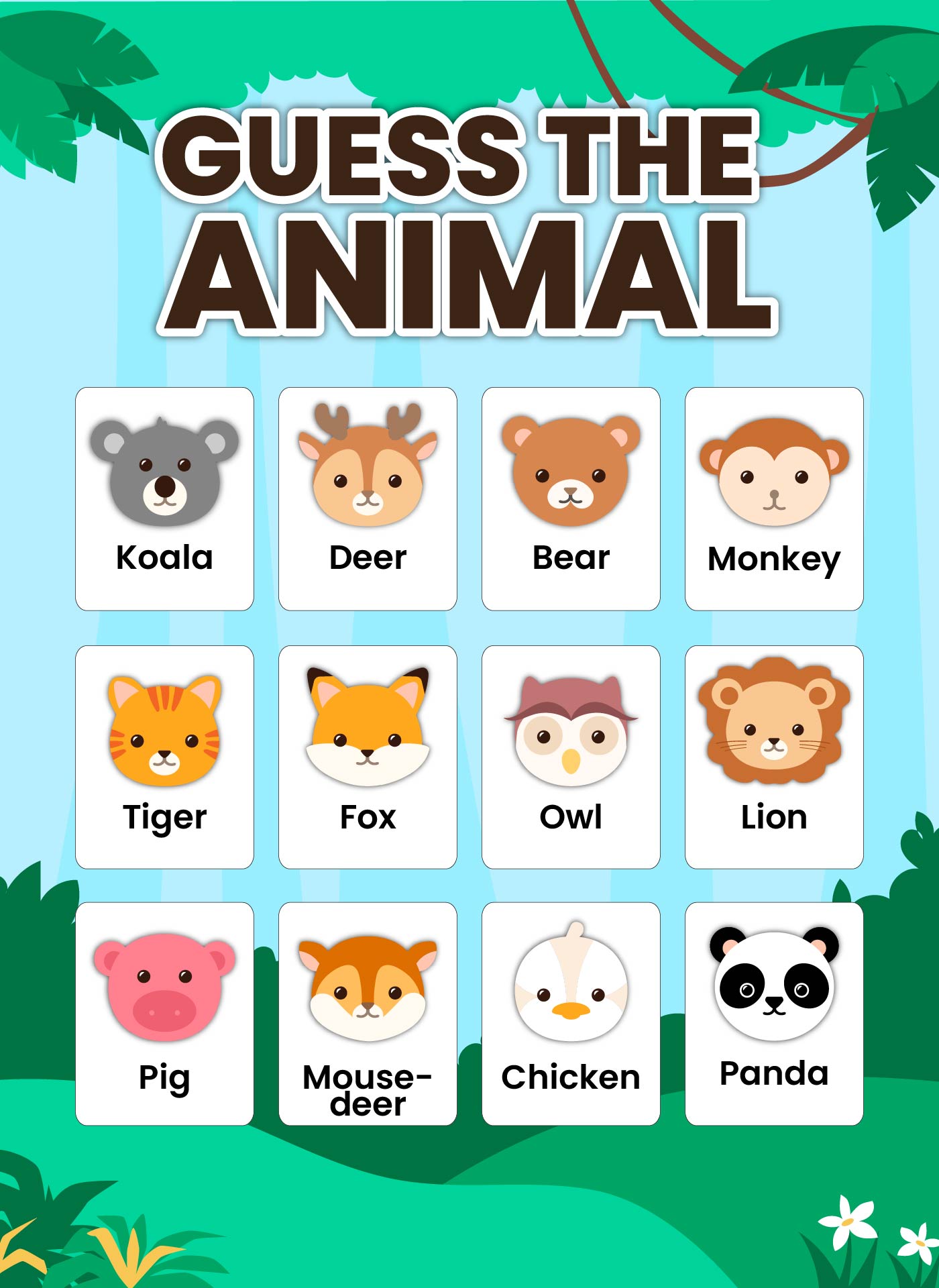 Printable Guess Who Board Printable Word Searches
