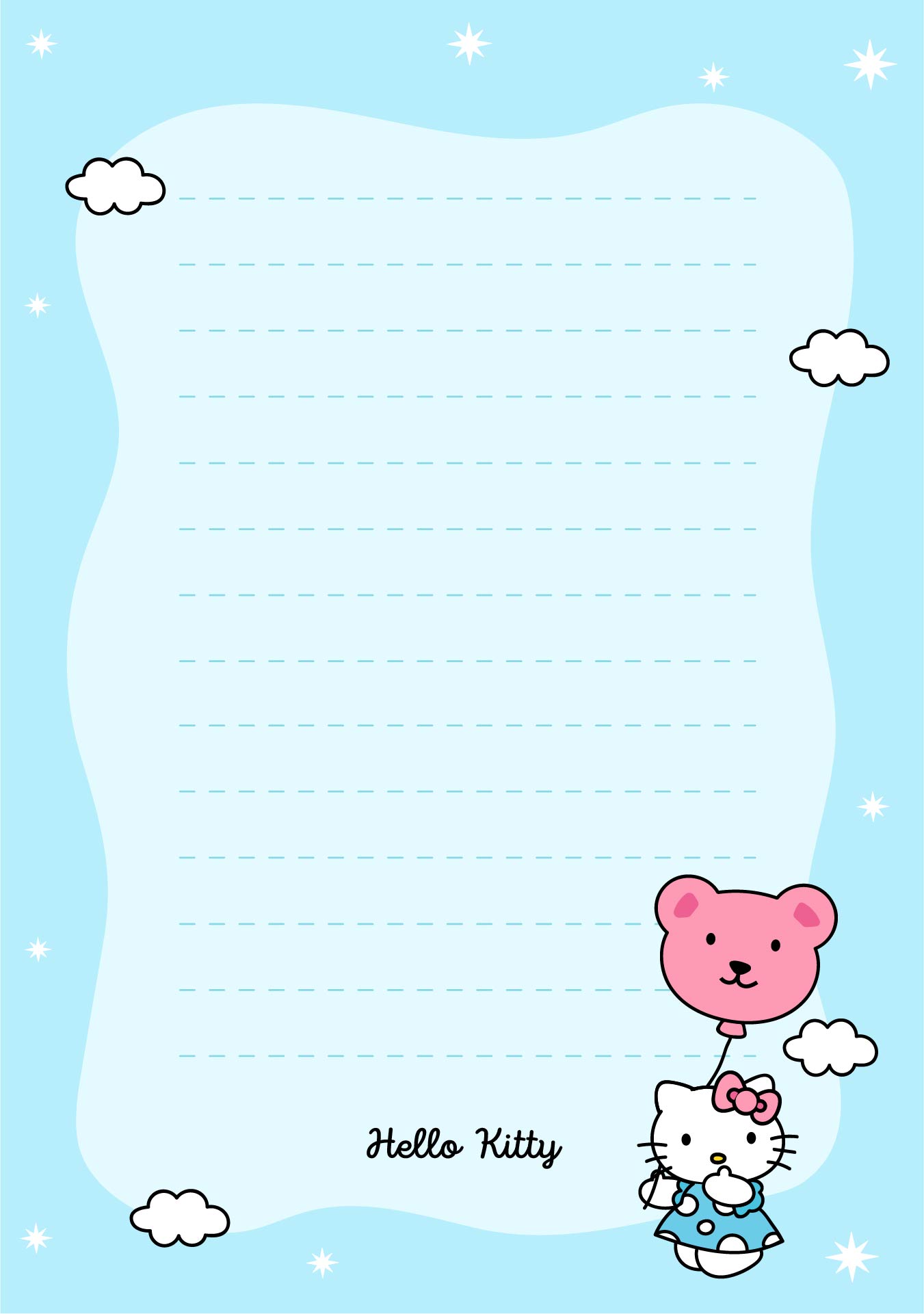 Hello Kitty Printable Stationery Paper