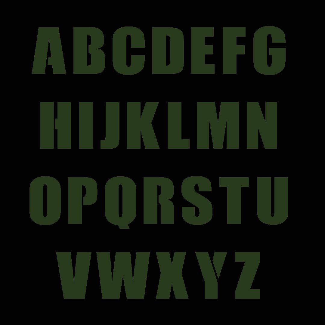 Large Letter Stencils Alphabet
