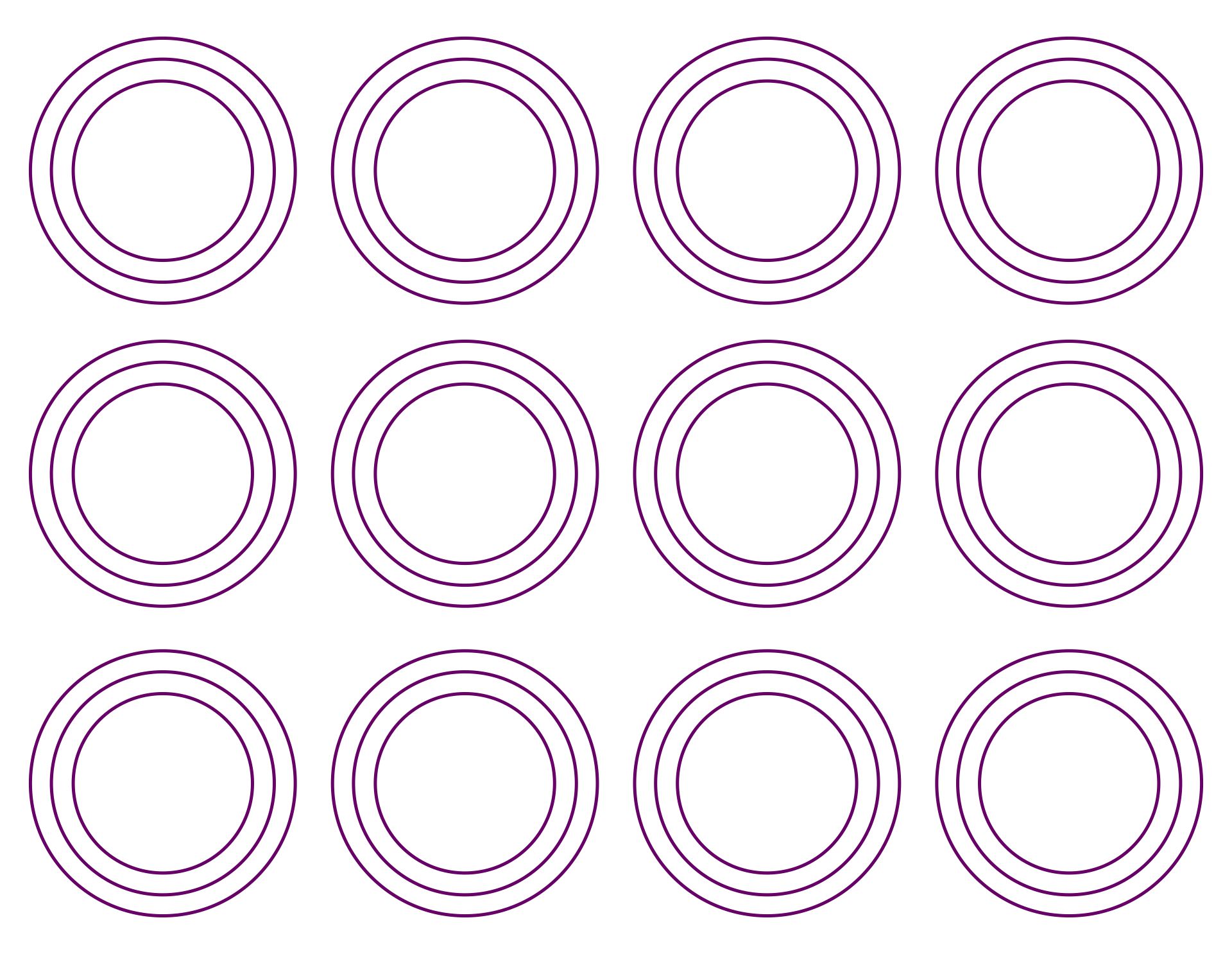 Macaron Templates Printable