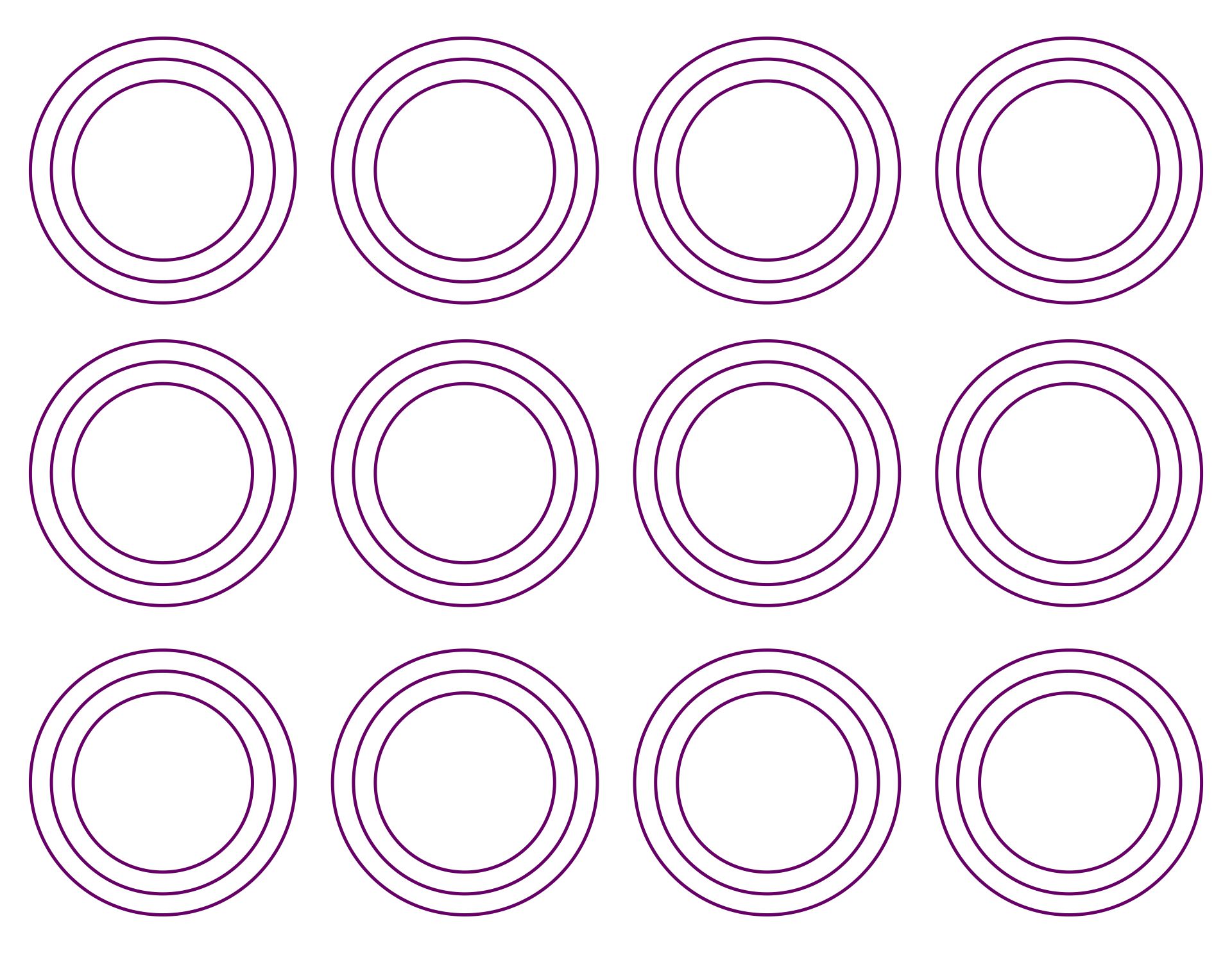 Macaron Printable Template