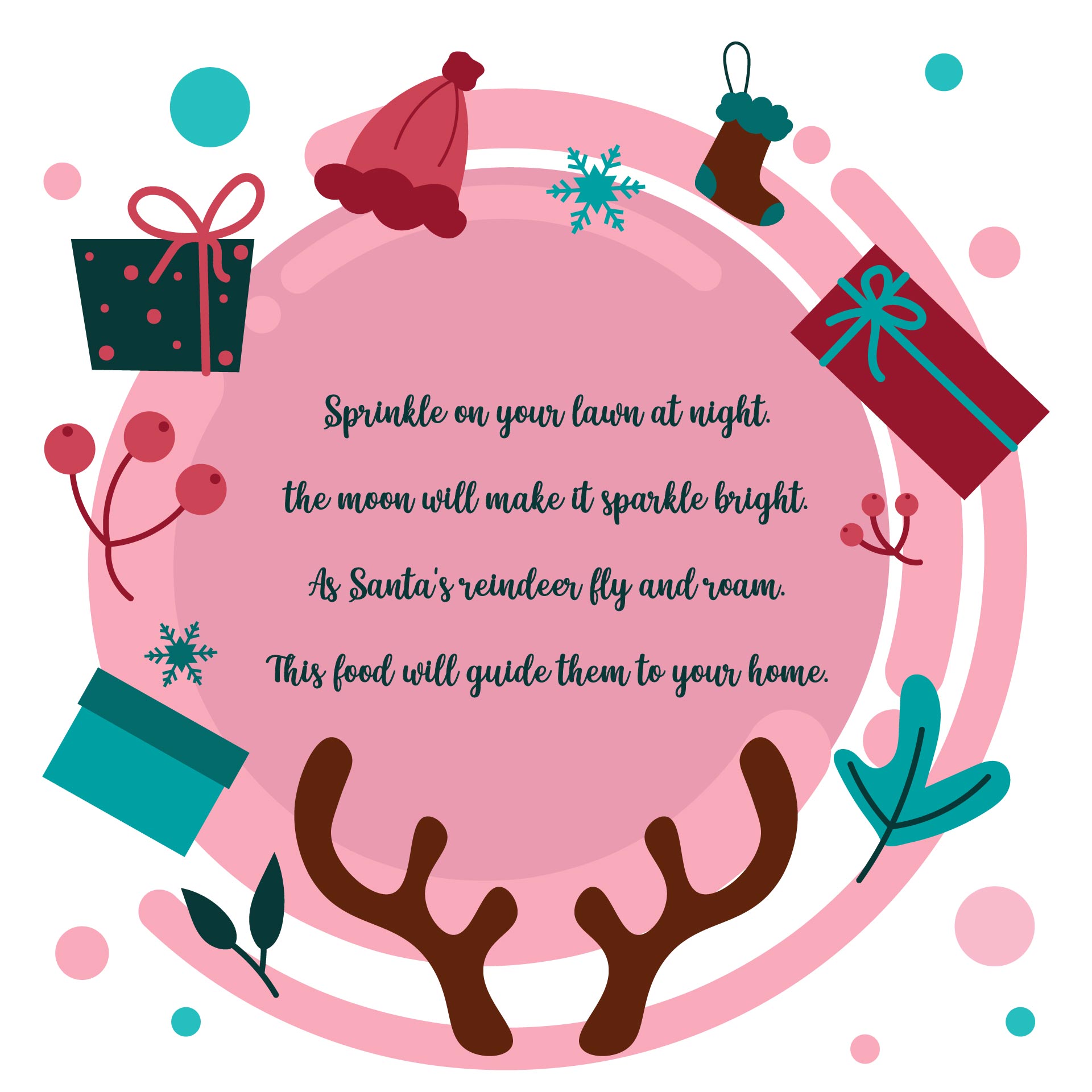 Magic Reindeer Food Poem Printable