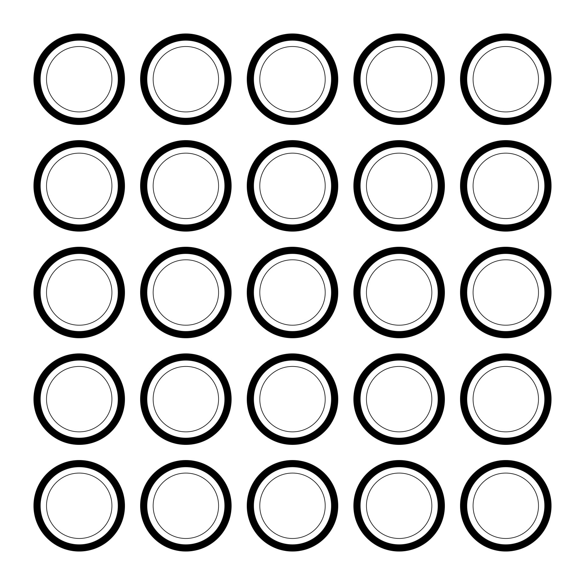 Printable 1 Inch Macaron Template Circle