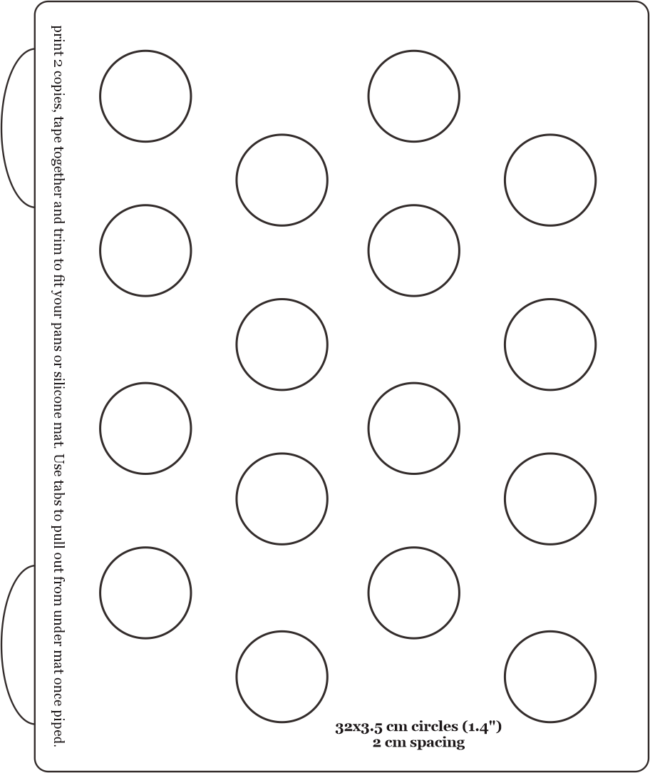 Macaron Template 1 Inch For Your Needs Macaron Template 1 Inch For Your Needs