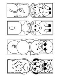 farm animal finger puppets printable