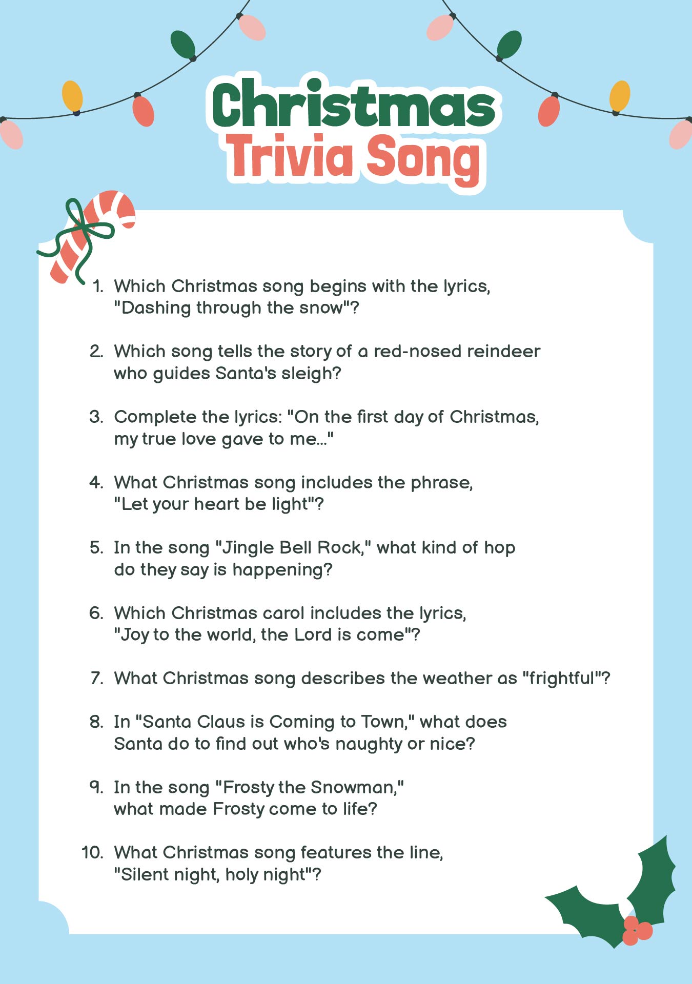 5 Best Printable Christmas Trivia For Adults PDF for Free at Printablee