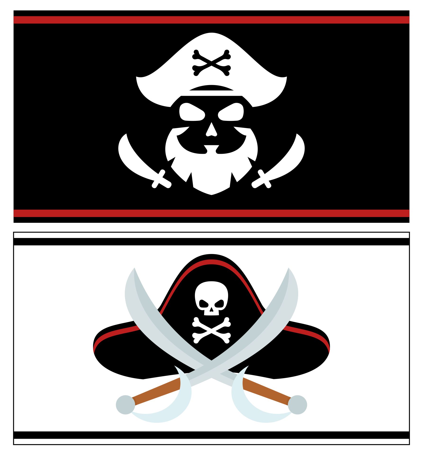 Printable Pirate Flags