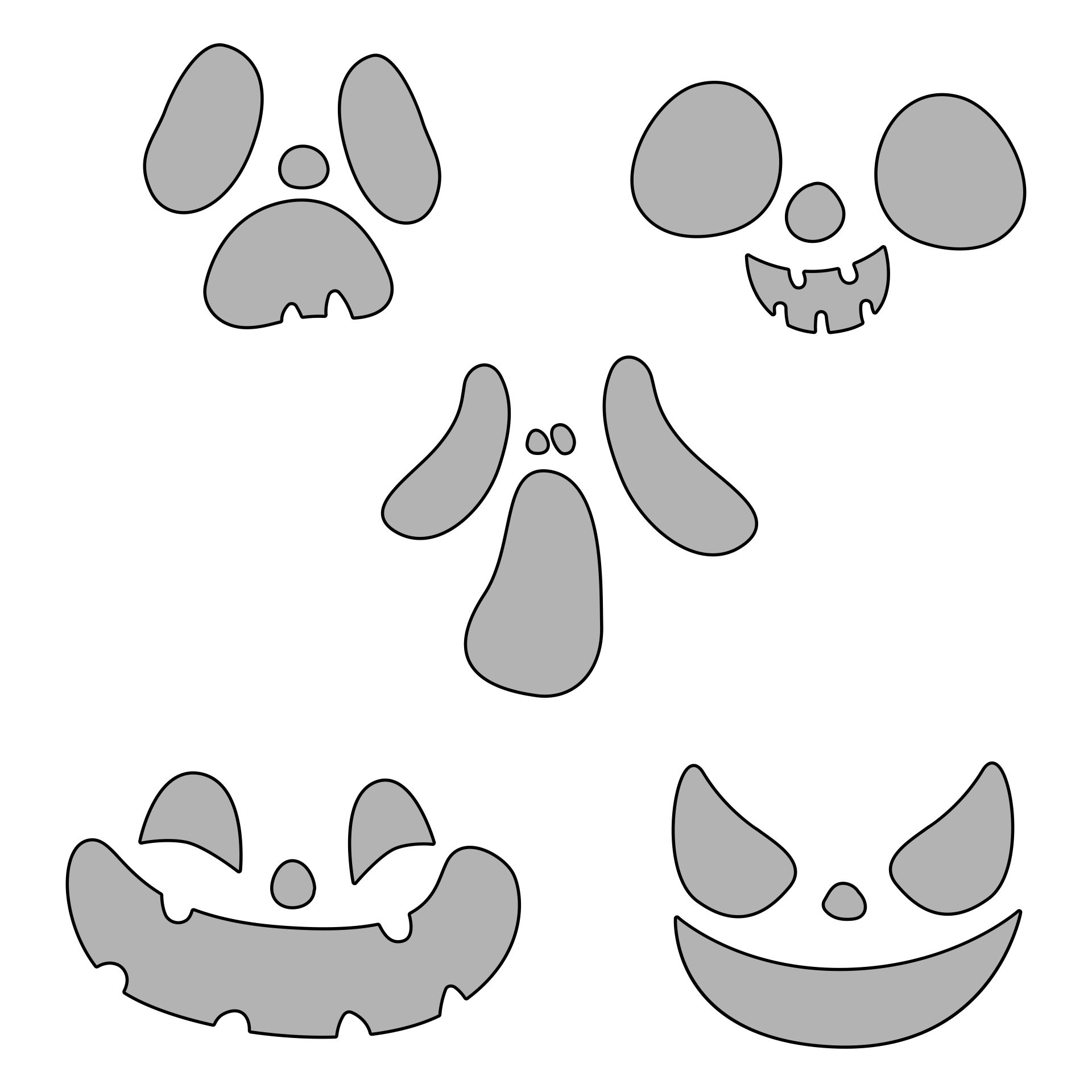 Printable Funny Pumpkin Carving Patterns