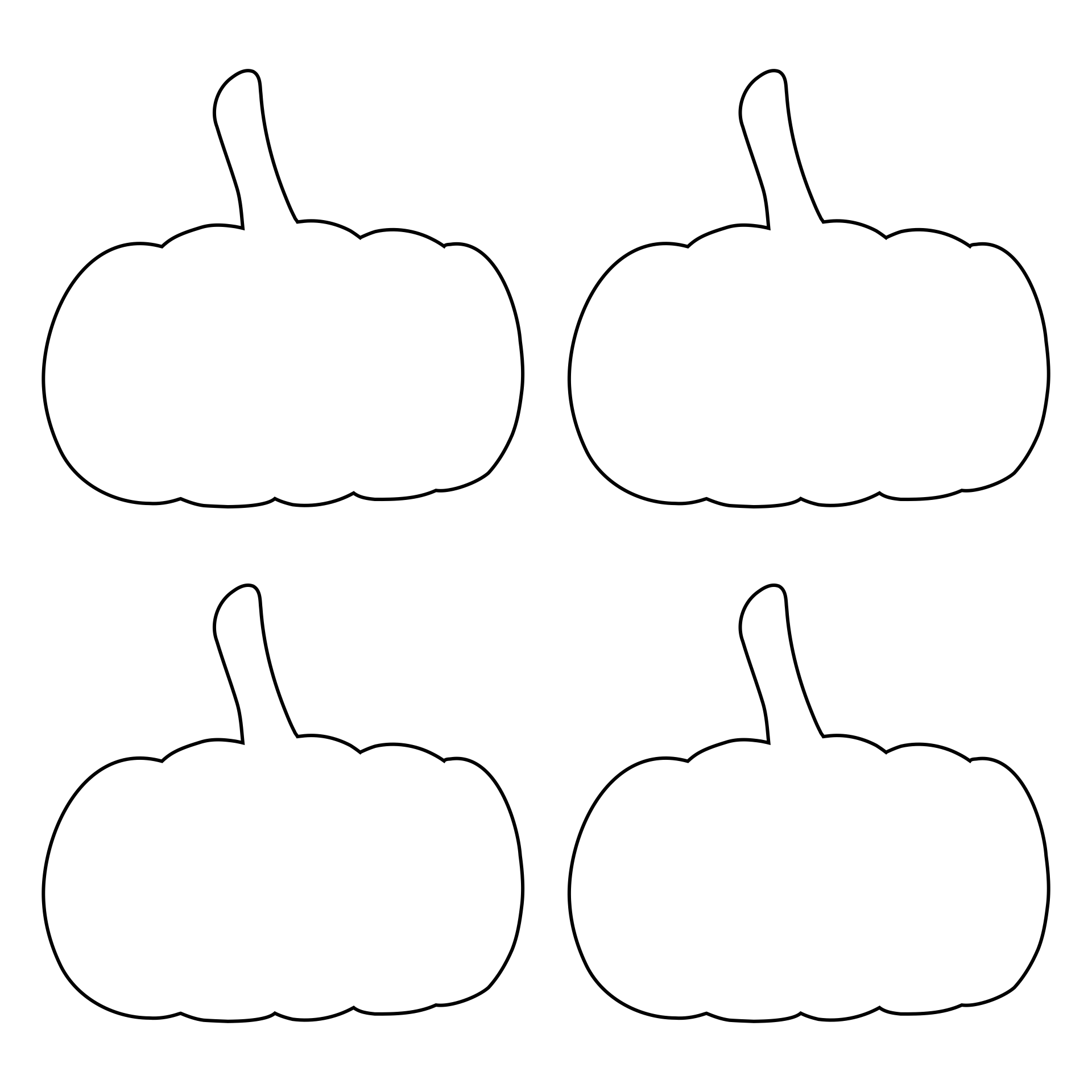 Printable Pumpkin Cutouts