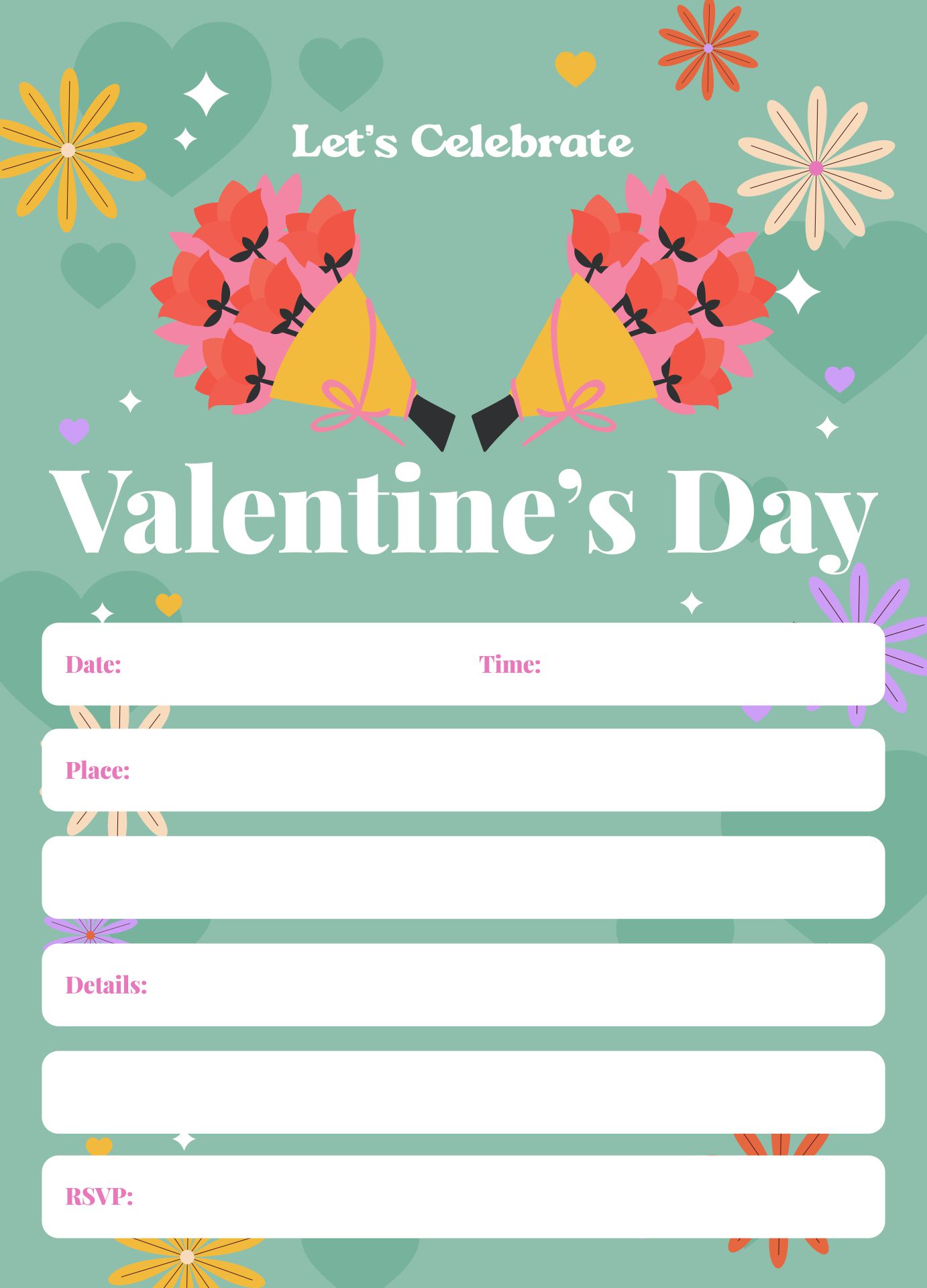 Valentine Party Invitation Template