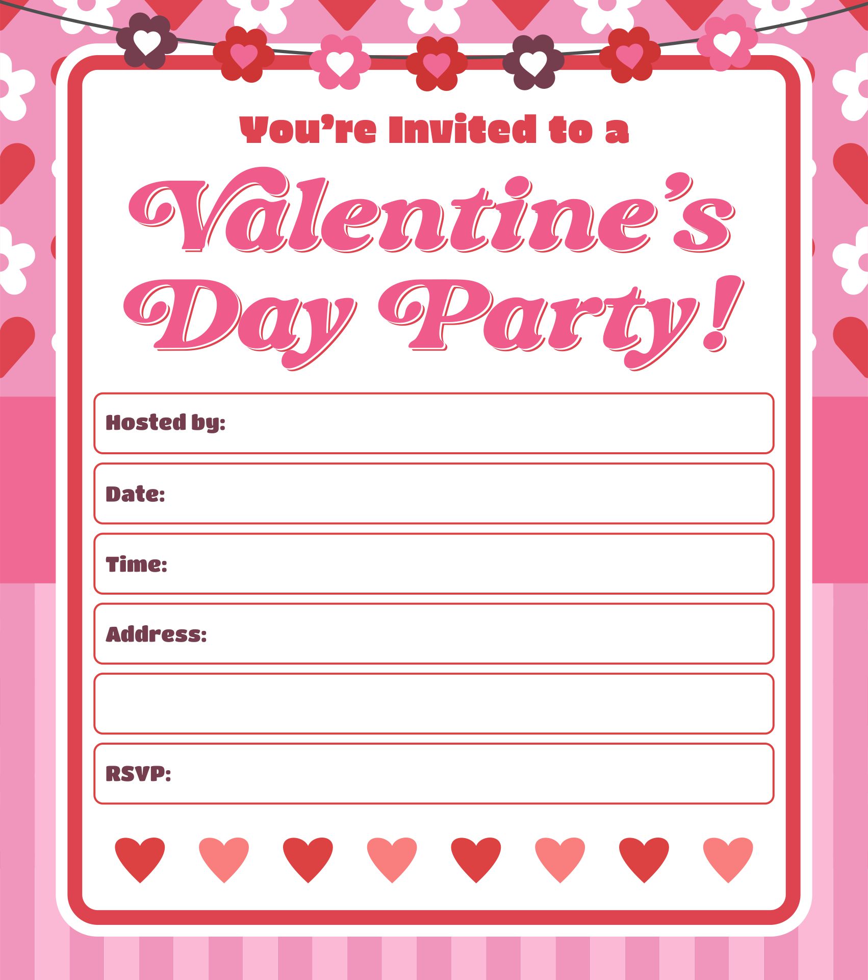 Valentine Invitation Templates 10 Free PDF Printables Printablee free-printable-valentine-card-template-printable-templates