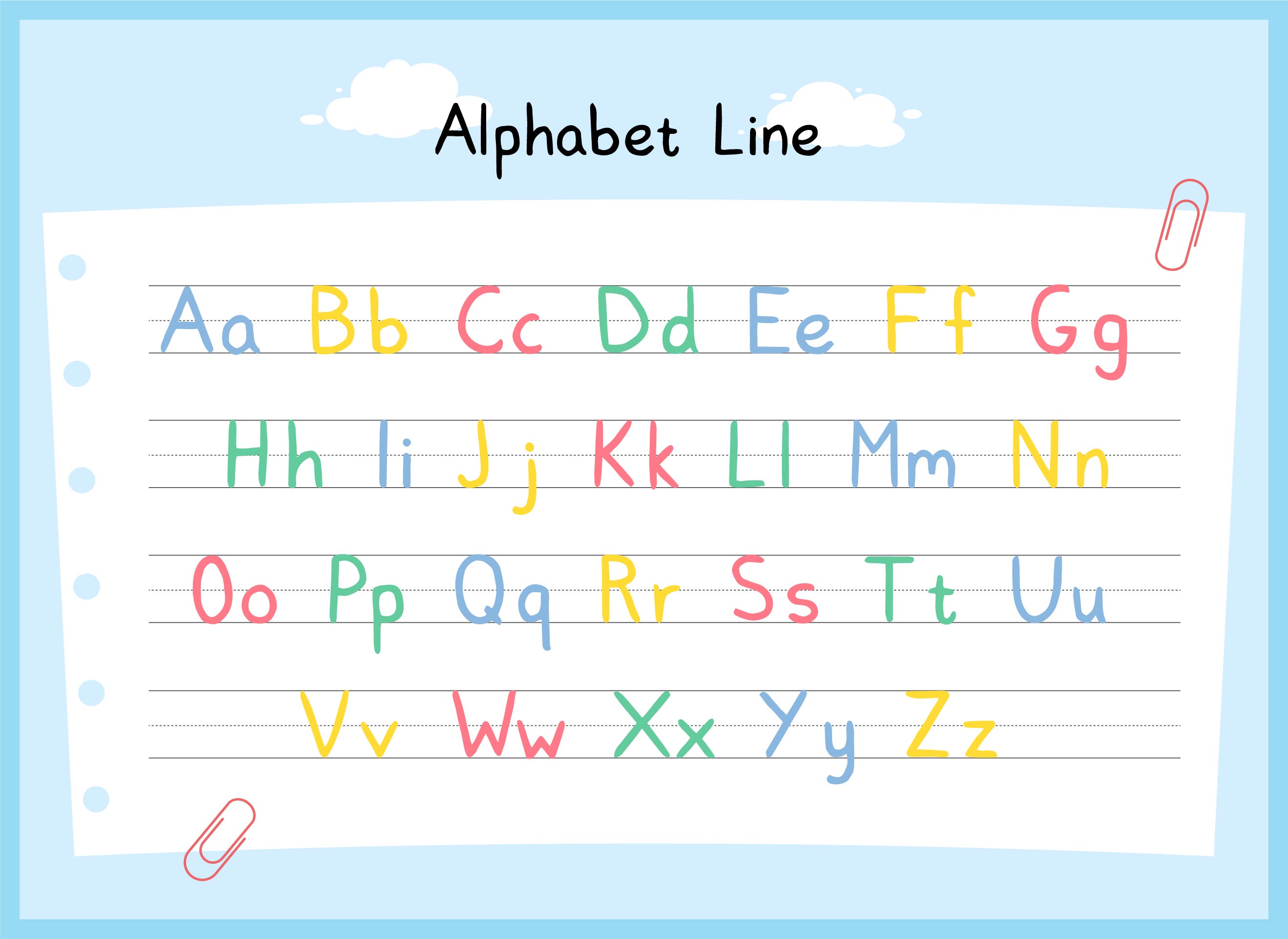 Alphabet Line Printable