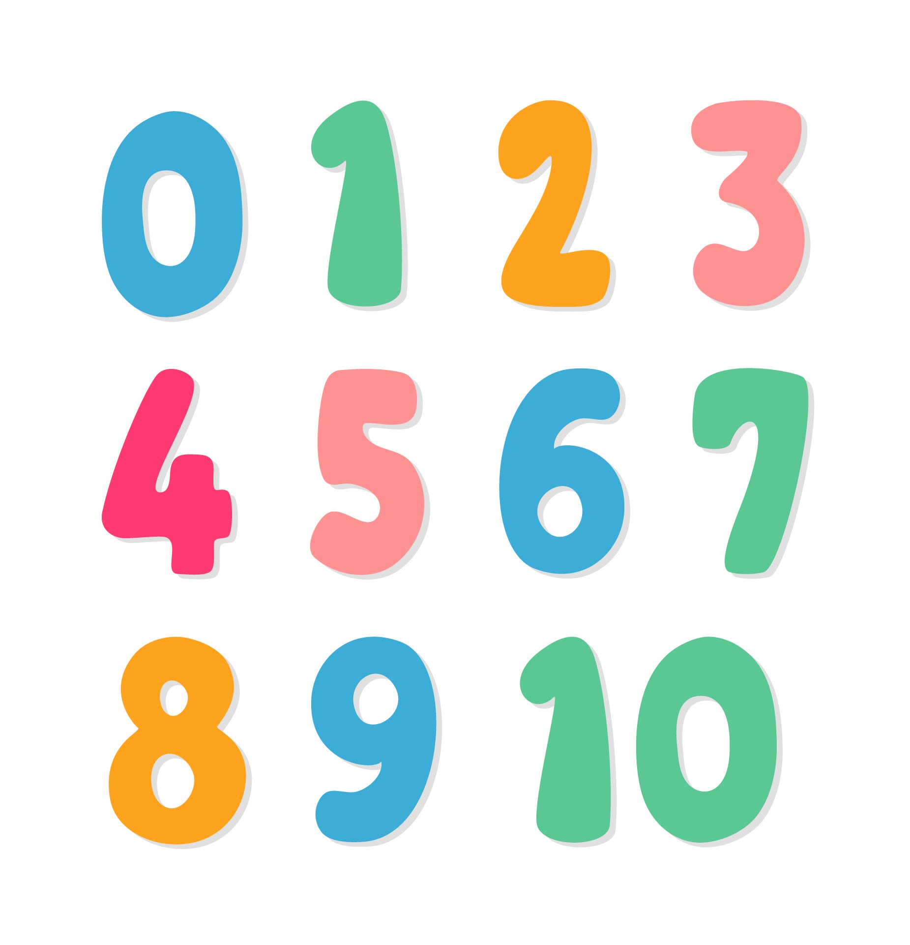 7 Best Printable Bubble Numbers 0-10 PDF for Free at Printablee