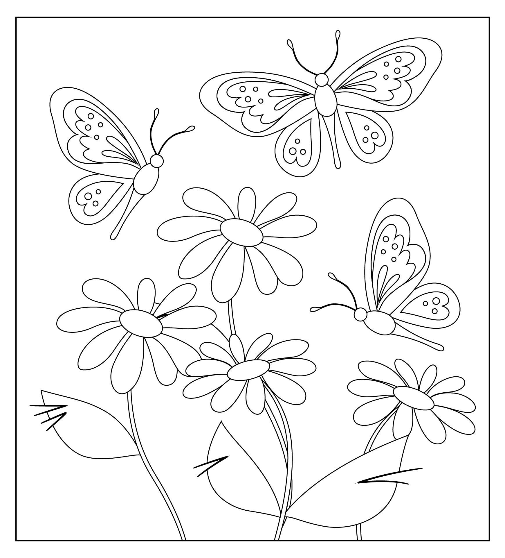 Butterfly Pattern Coloring Pages