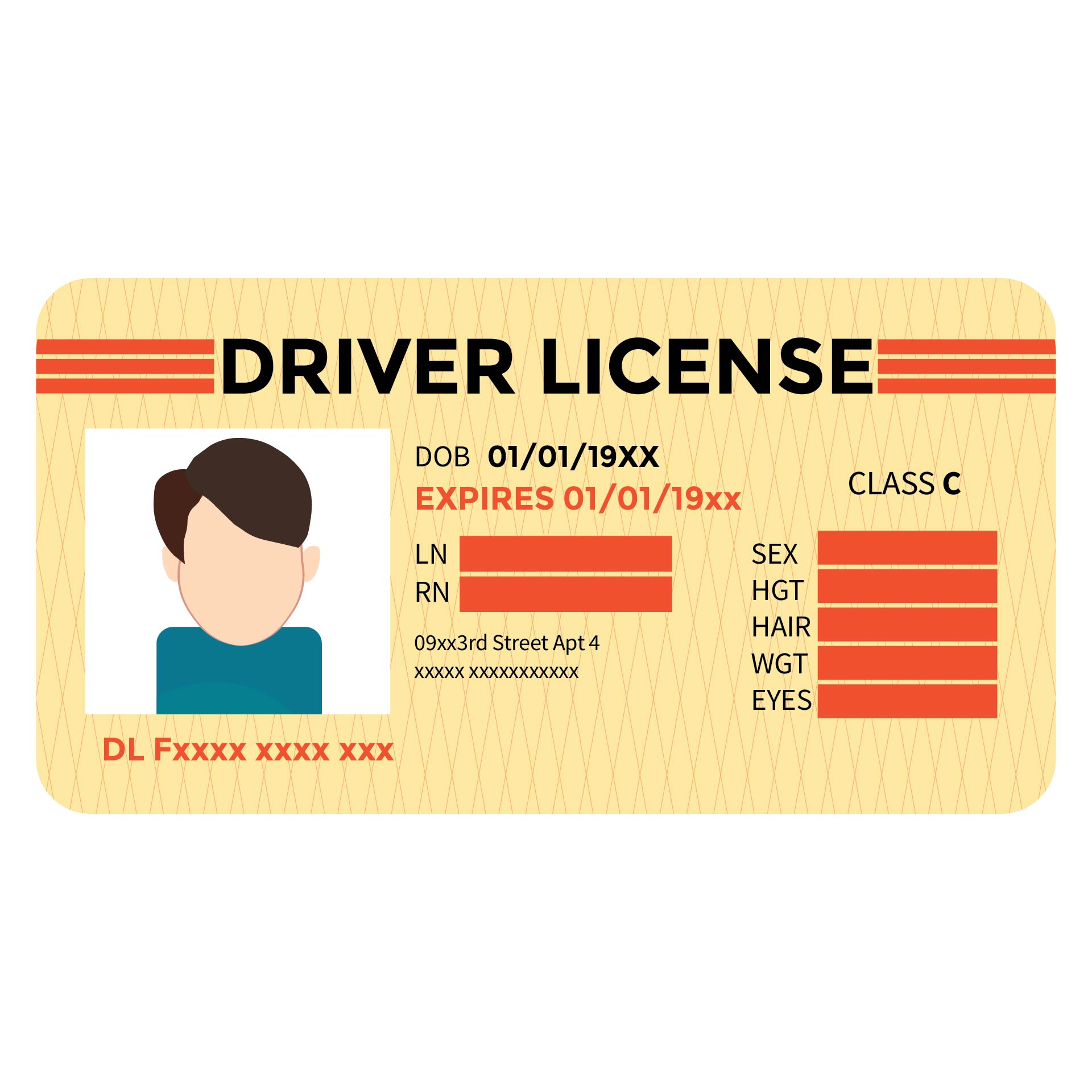 Free Nevada Drivers License Template