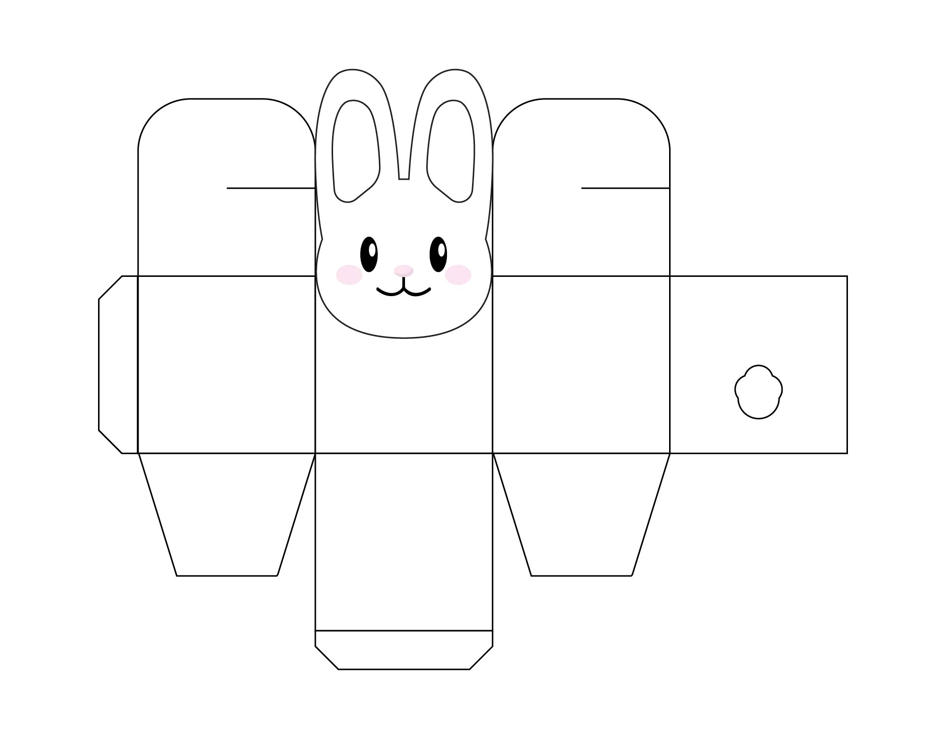 Easter Bunny Box Template