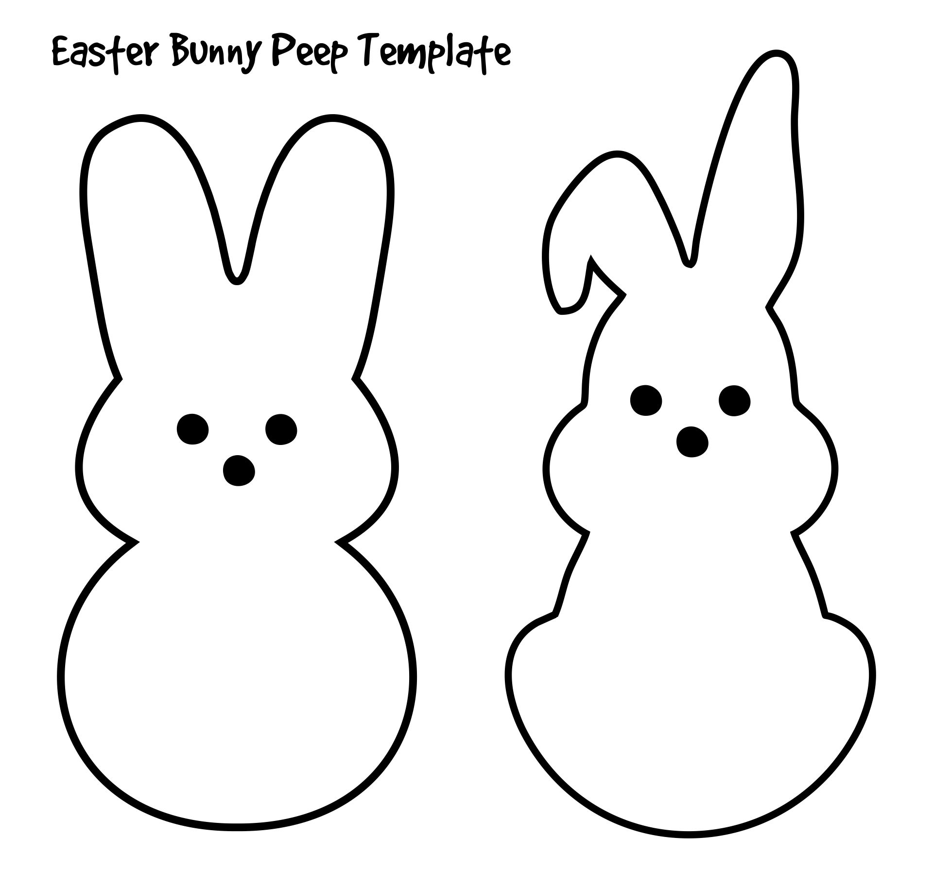  Printable Easter Rabbit